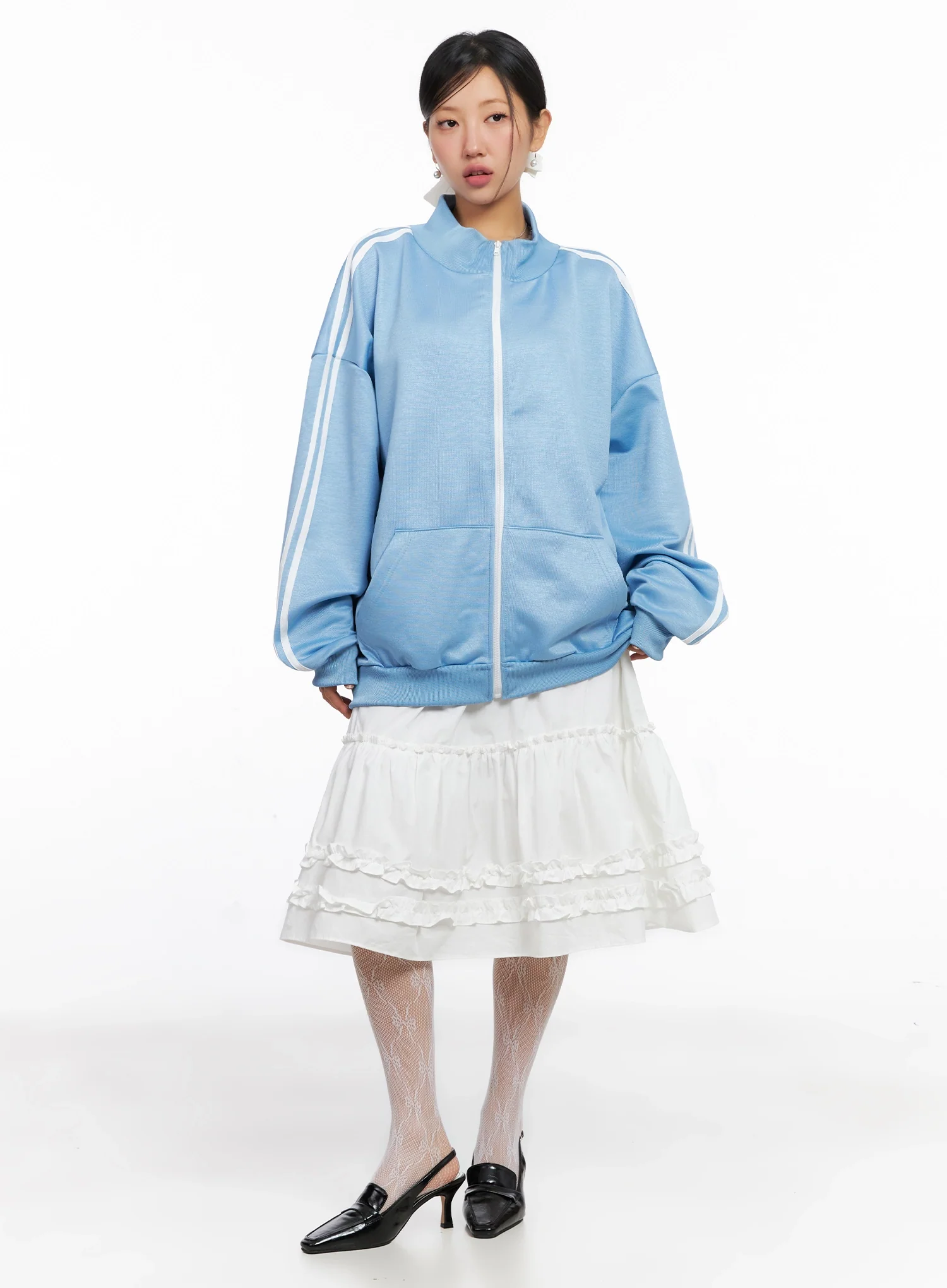 Ruffle Layered Midi Skirt IG527 - Image 6