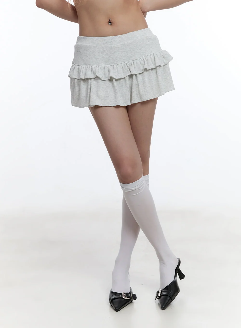 Ruffle Layered Mini Skirt CY530 - Image 8