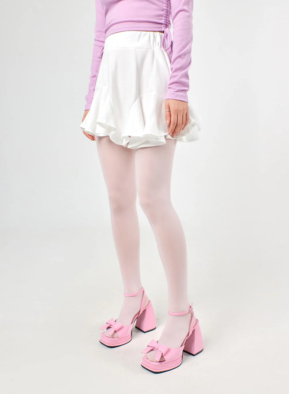 Ruffle Mini Skirt IJ430 - Image 5