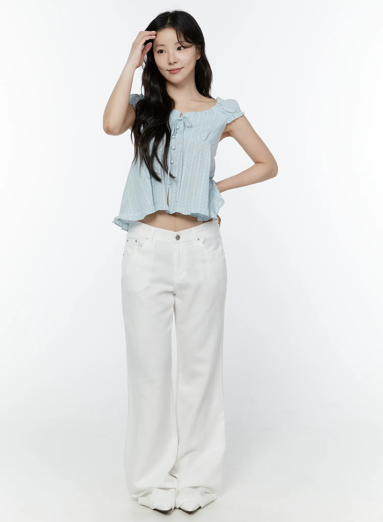 Ruffled Off-Shoulder Blouse IY507 - Image 5