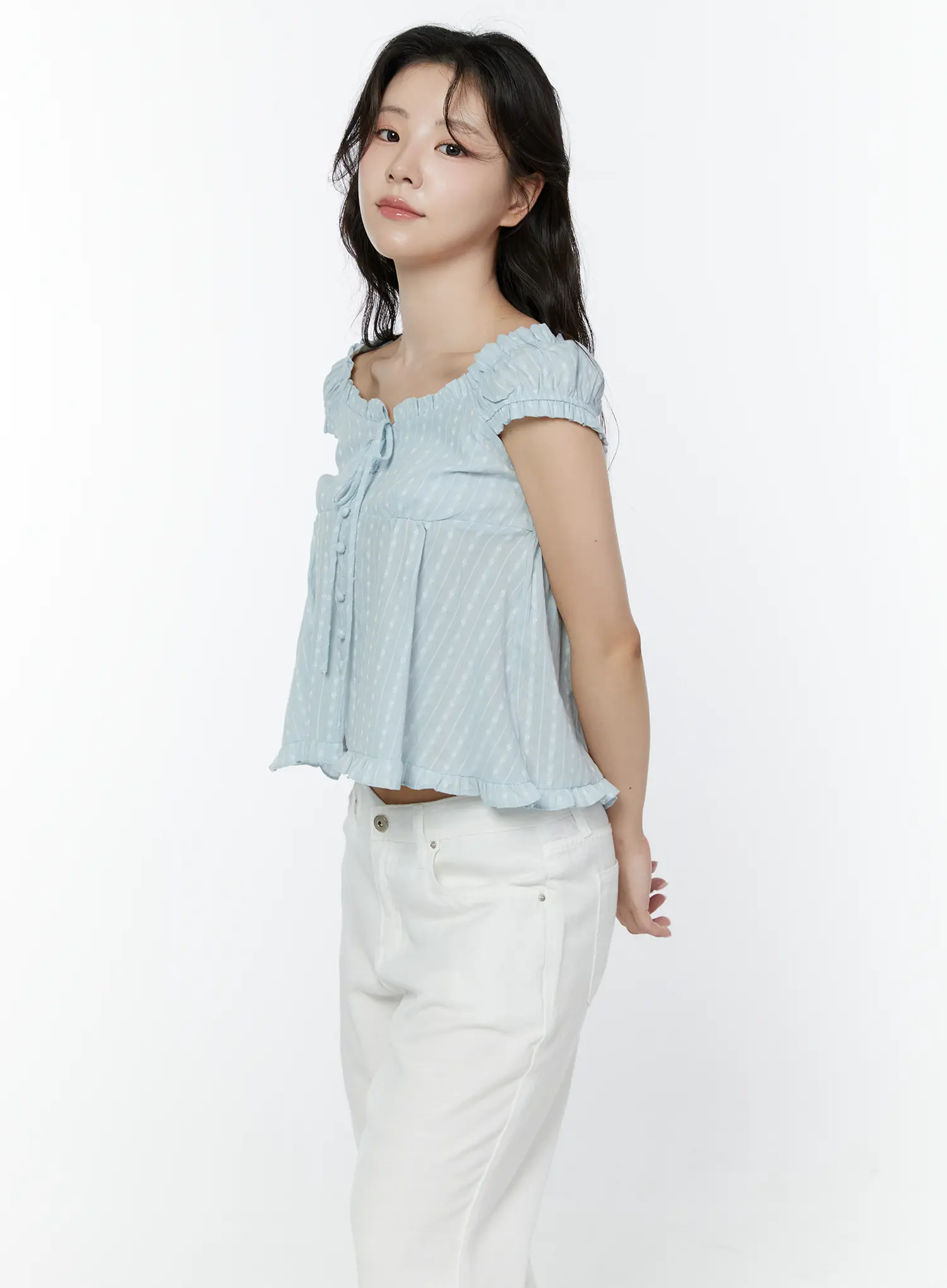 Ruffled Off-Shoulder Blouse IY507 - Image 8
