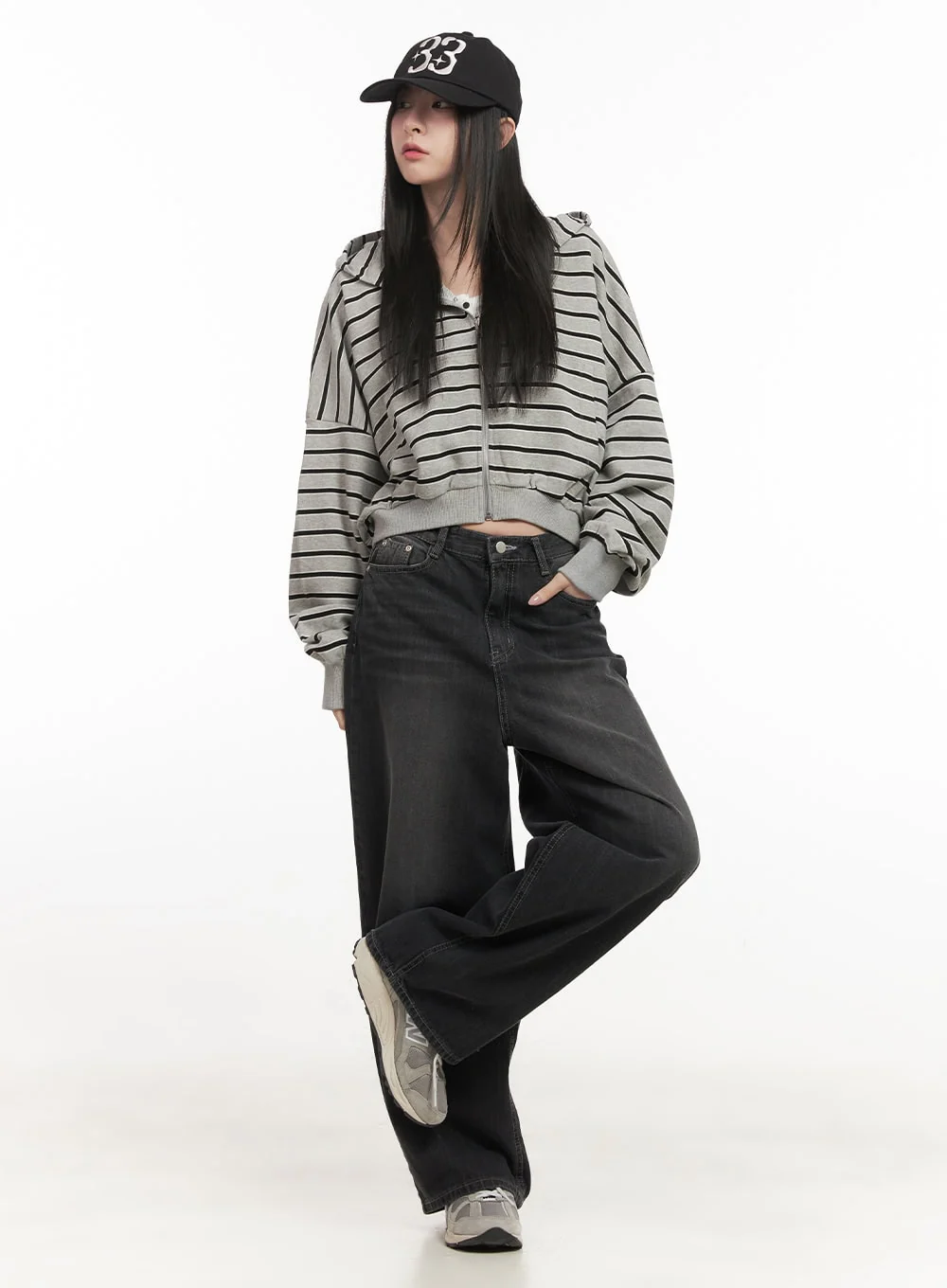 Ruth Washed Wide-Leg Jeans CF514 - Image 8