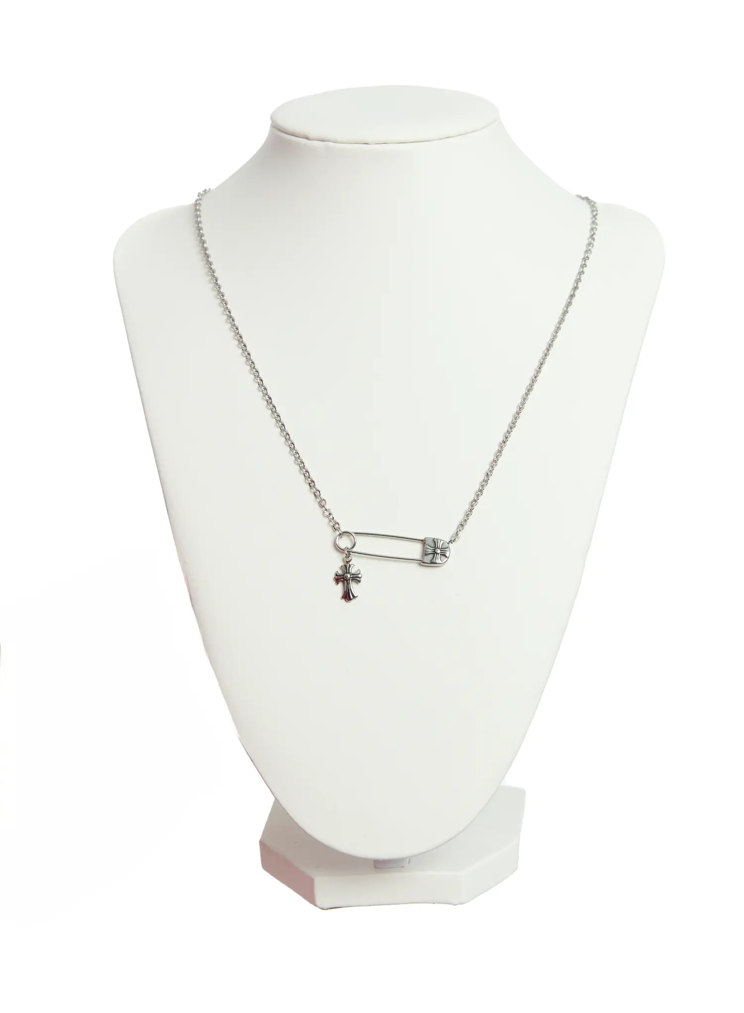 Safety Pin Necklace CO503 - Image 7