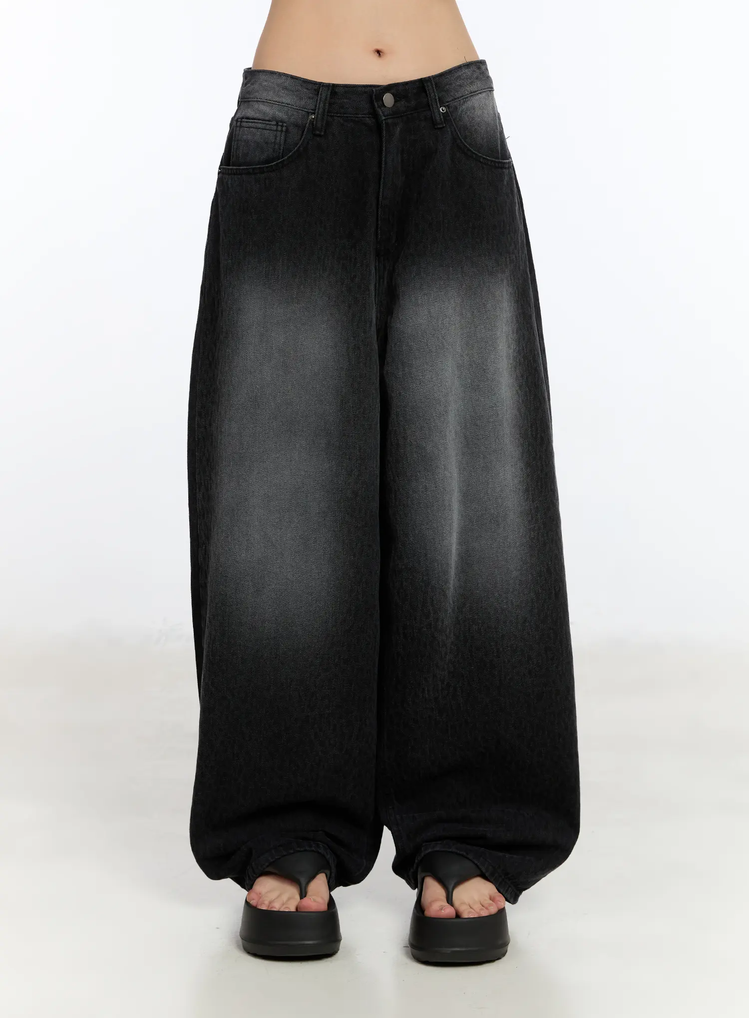 Salma Leopard Print Wide Leg Jeans CA508 - Image 8