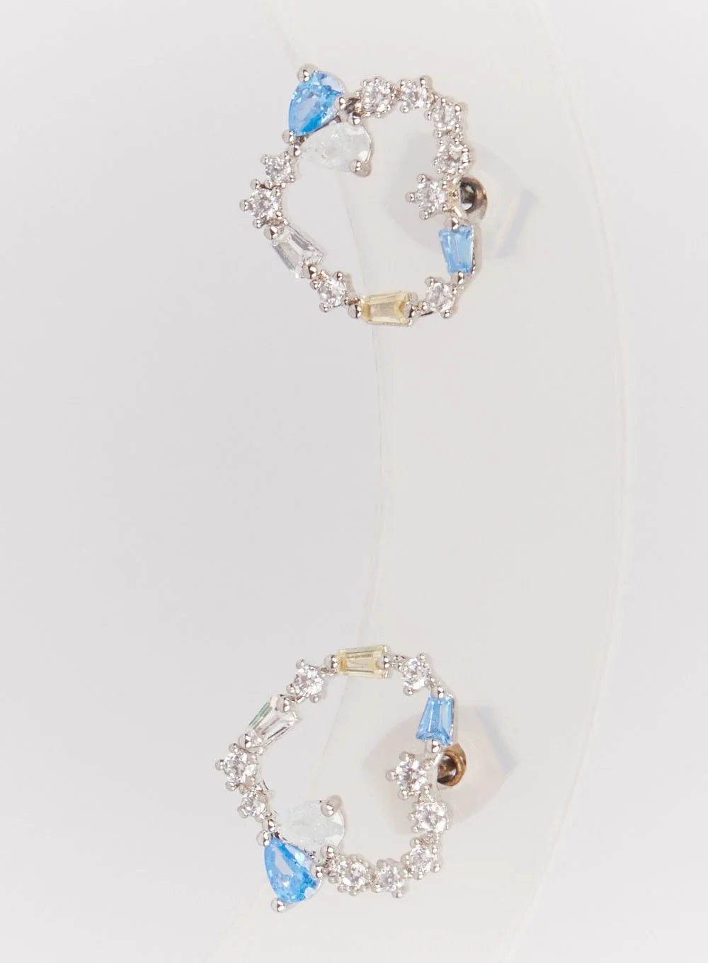 Sapphire Blue Cubic Earrings IM528 - Image 4