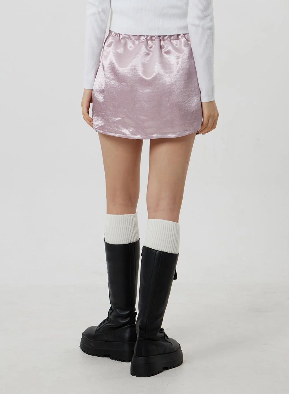 Satin Mini Skirt CJ330 - Image 6