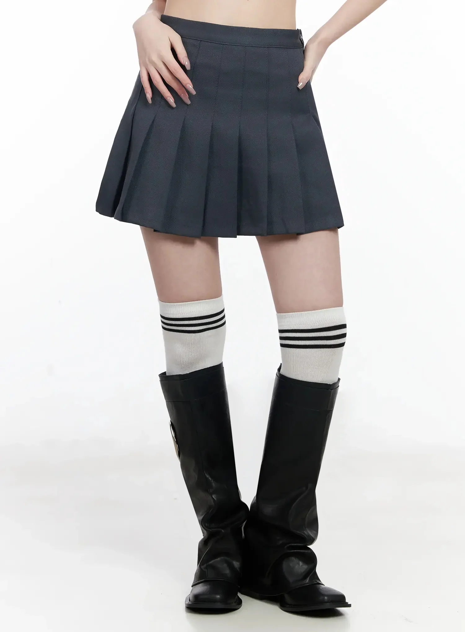 School Girl Mini Skirt IJ528 - Image 5