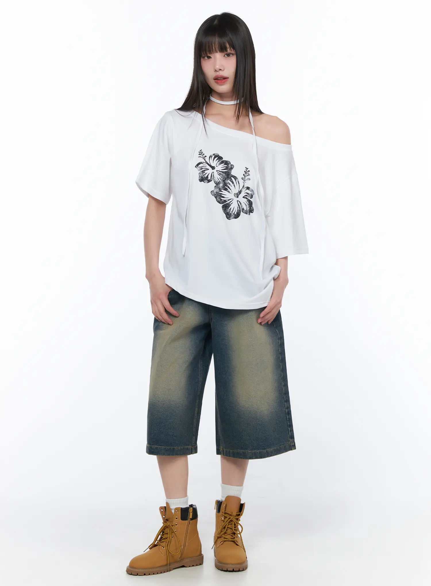 Seala Vintage Wash Jorts CA530 - Image 2