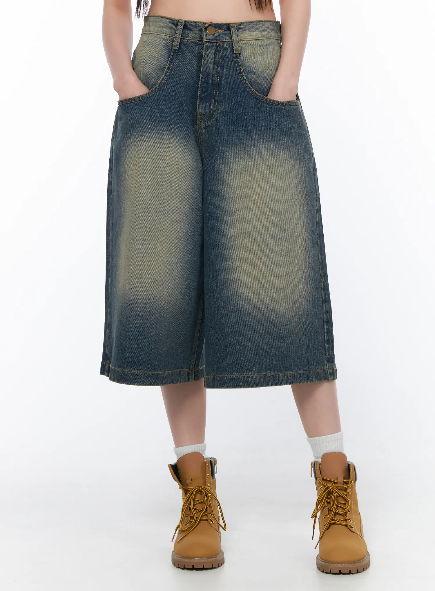 Seala Vintage Wash Jorts CA530 - Image 3