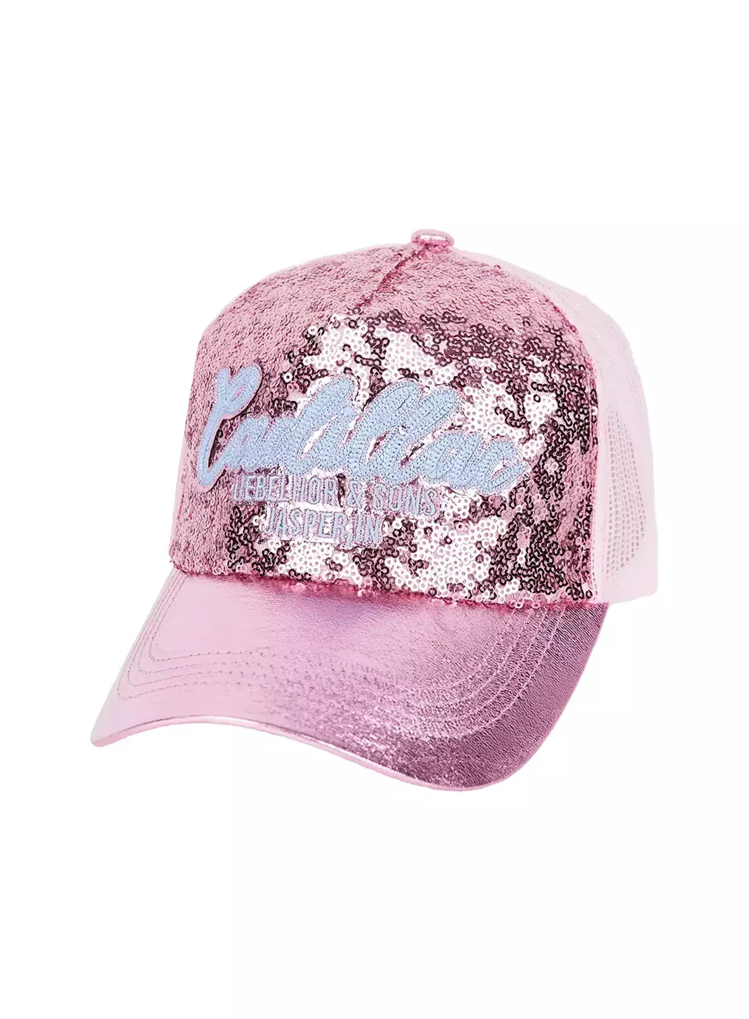 Sequin Lettering Baseball Cap IU509 - Image 11