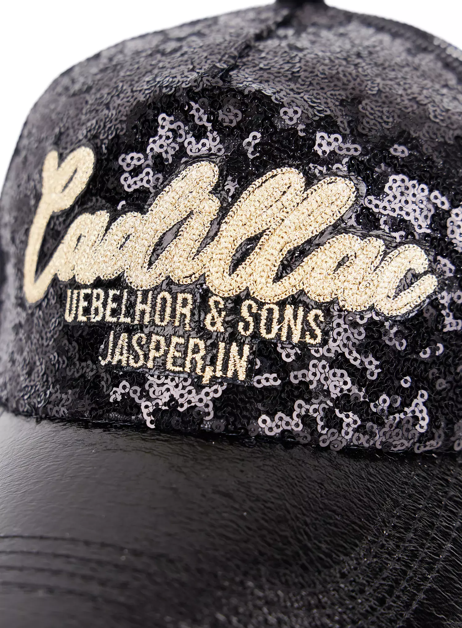 Sequin Lettering Baseball Cap IU509 - Image 13