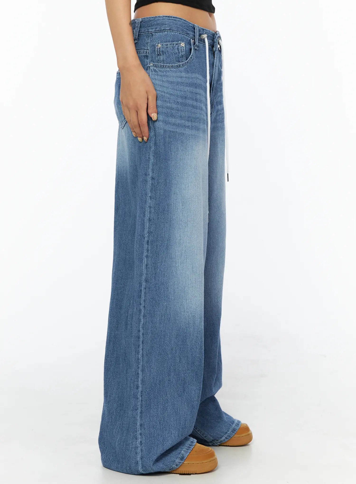Sereia Double String Baggy Jeans CU518 - Image 4