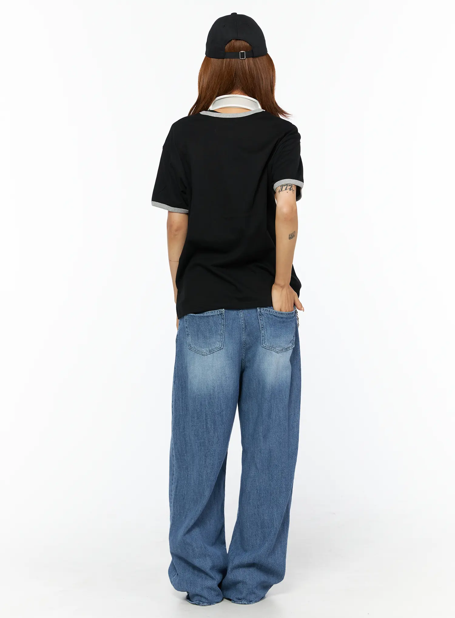 Sereia Double String Baggy Jeans CU518 - Image 7