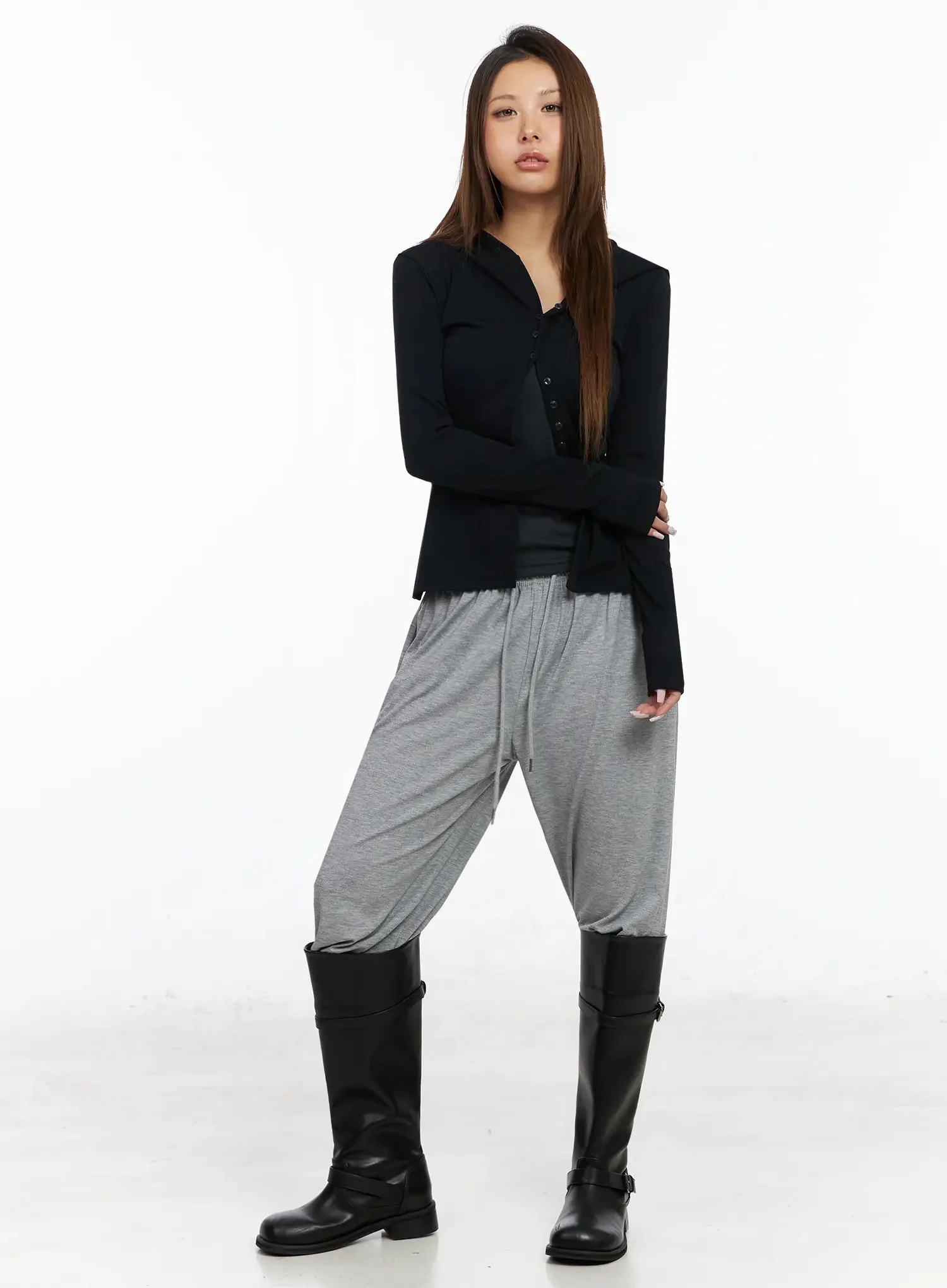 Shane Button Slim Fit Hooded Cardigan IY515 - Image 6