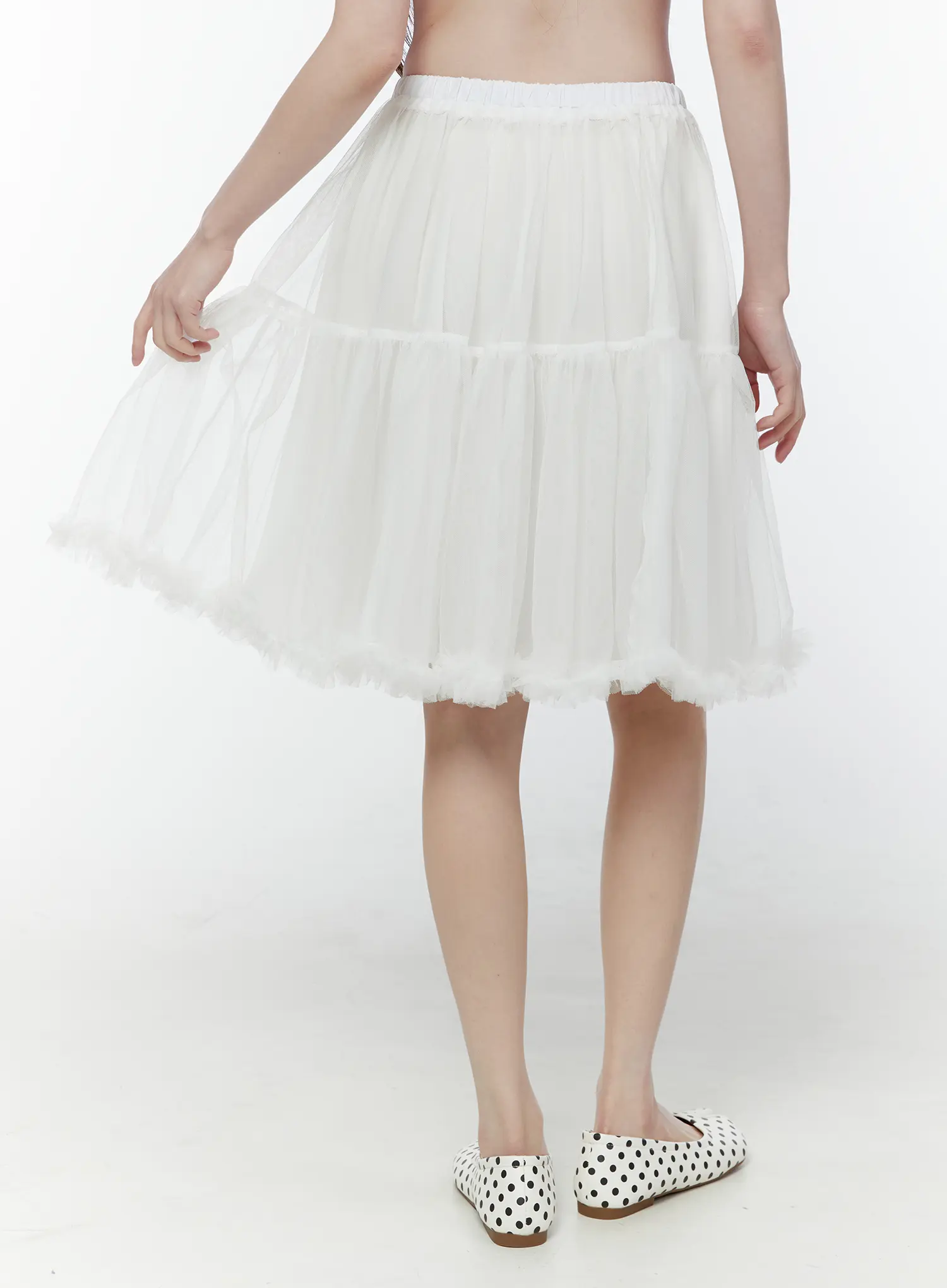 Sheer Flare Midi Skirt CU508 - Image 6