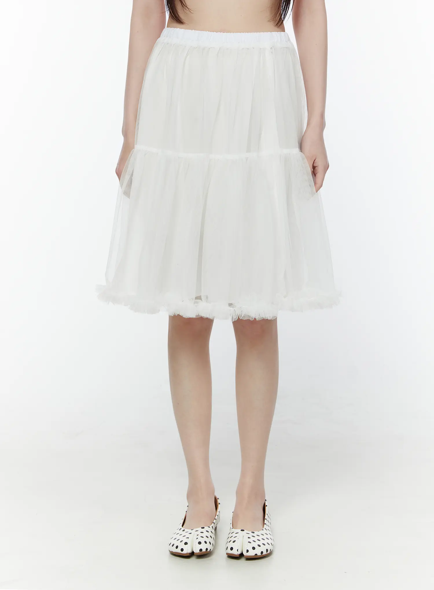 Sheer Flare Midi Skirt CU508 - Image 8