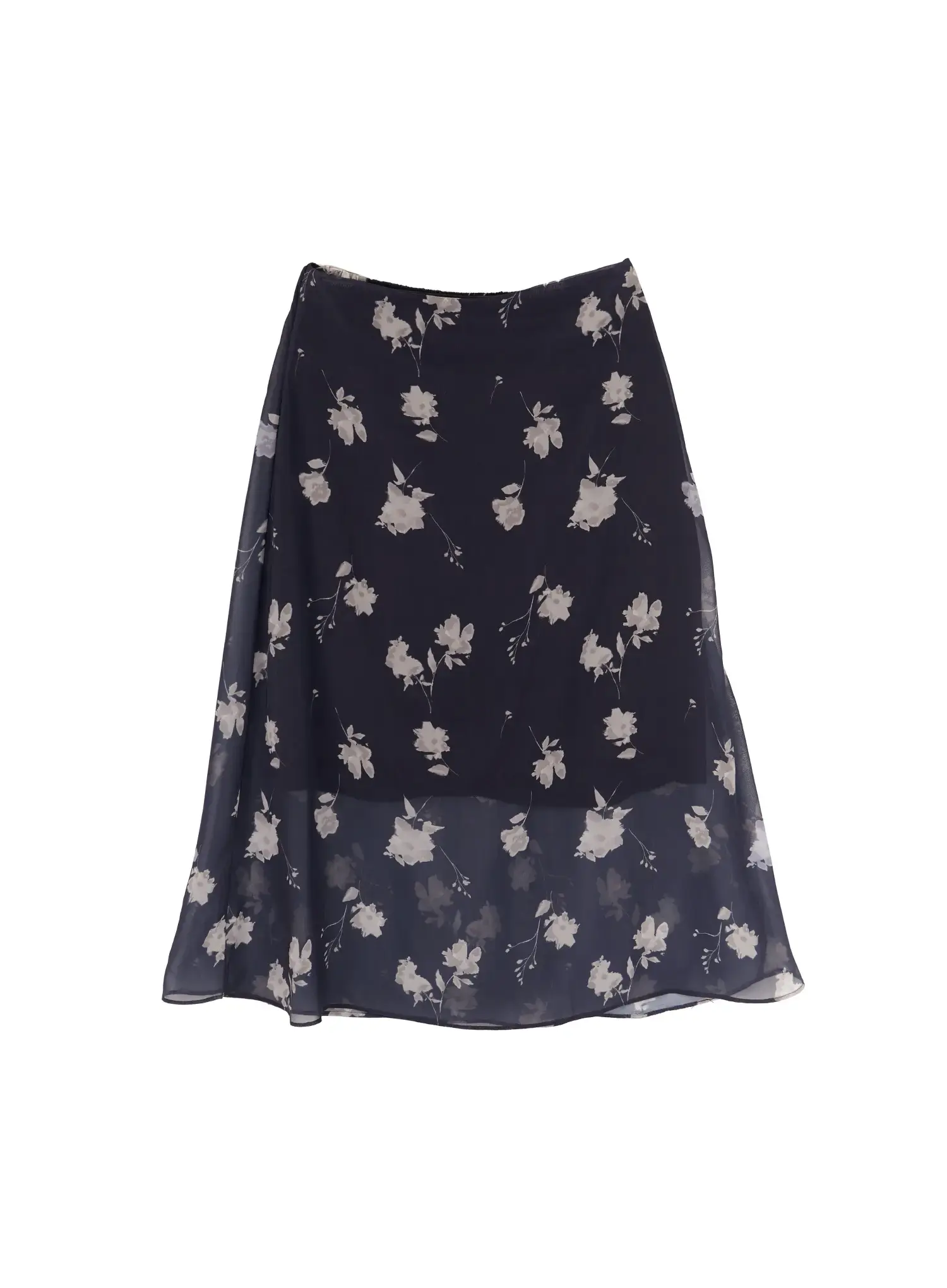 Sheer Floral Midi Skirt CY508 - Image 12