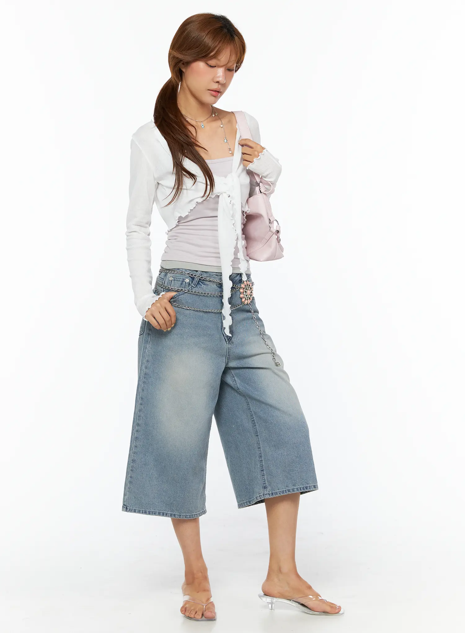 Sheer Frill Bolero Cardigan CU518 - Image 8