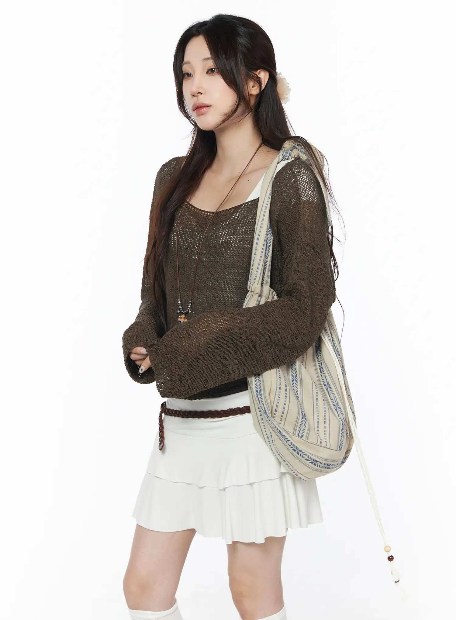 Sheer Knit Relaxed Sweater CU504
