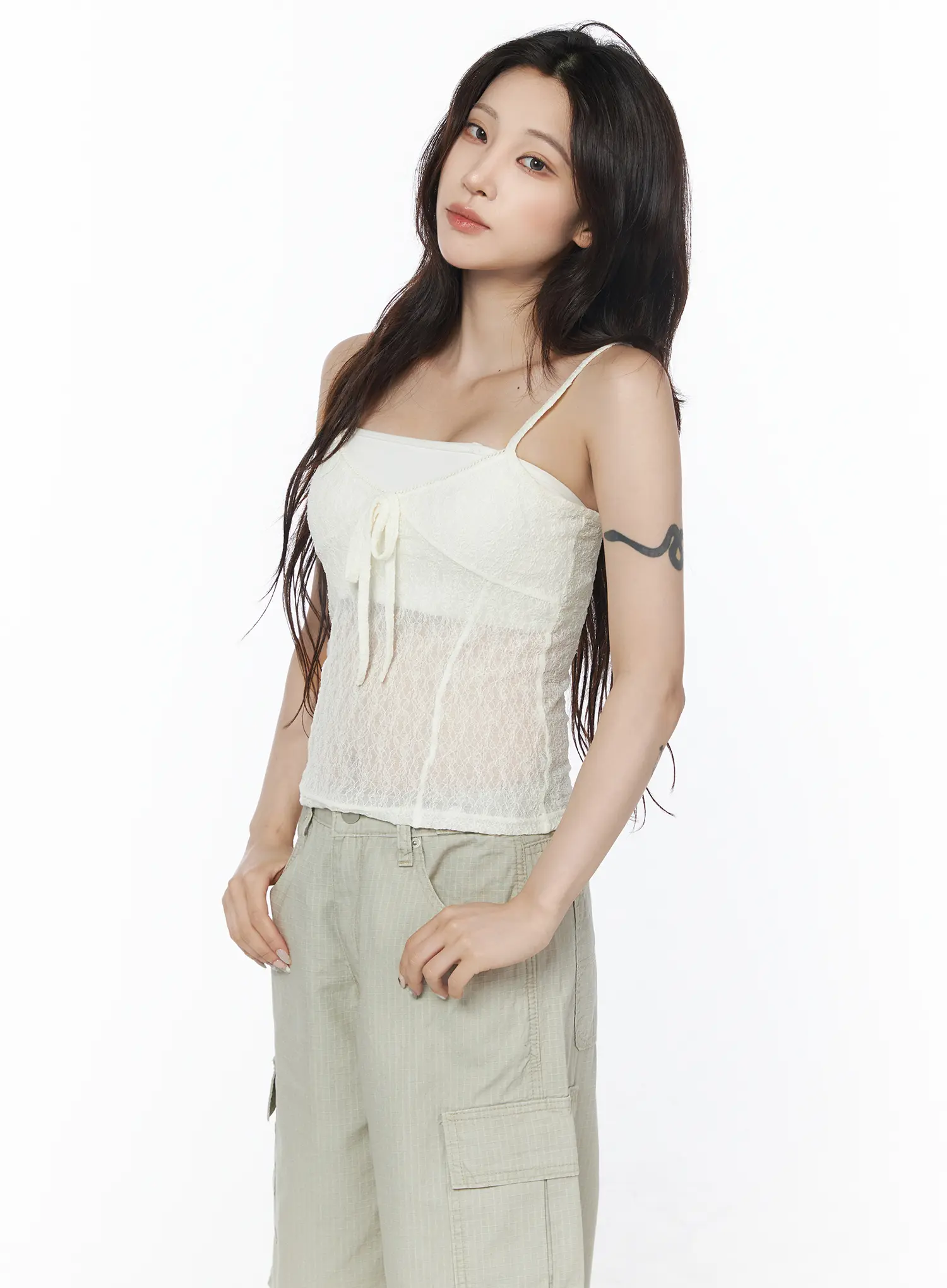 Sheer Lace Cami Top CU504 - Image 6
