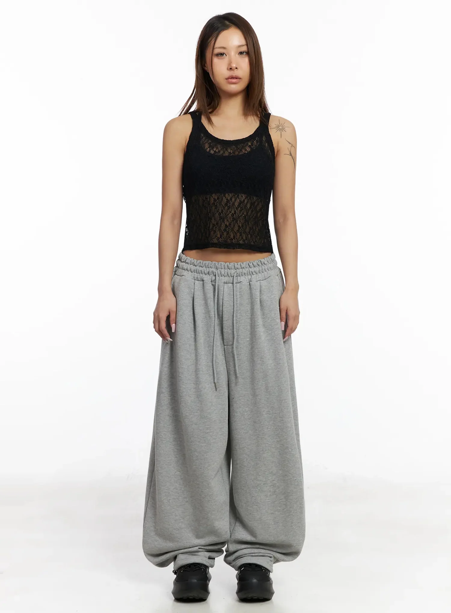 Sheer Lace Crop Tank IY501 - Image 11