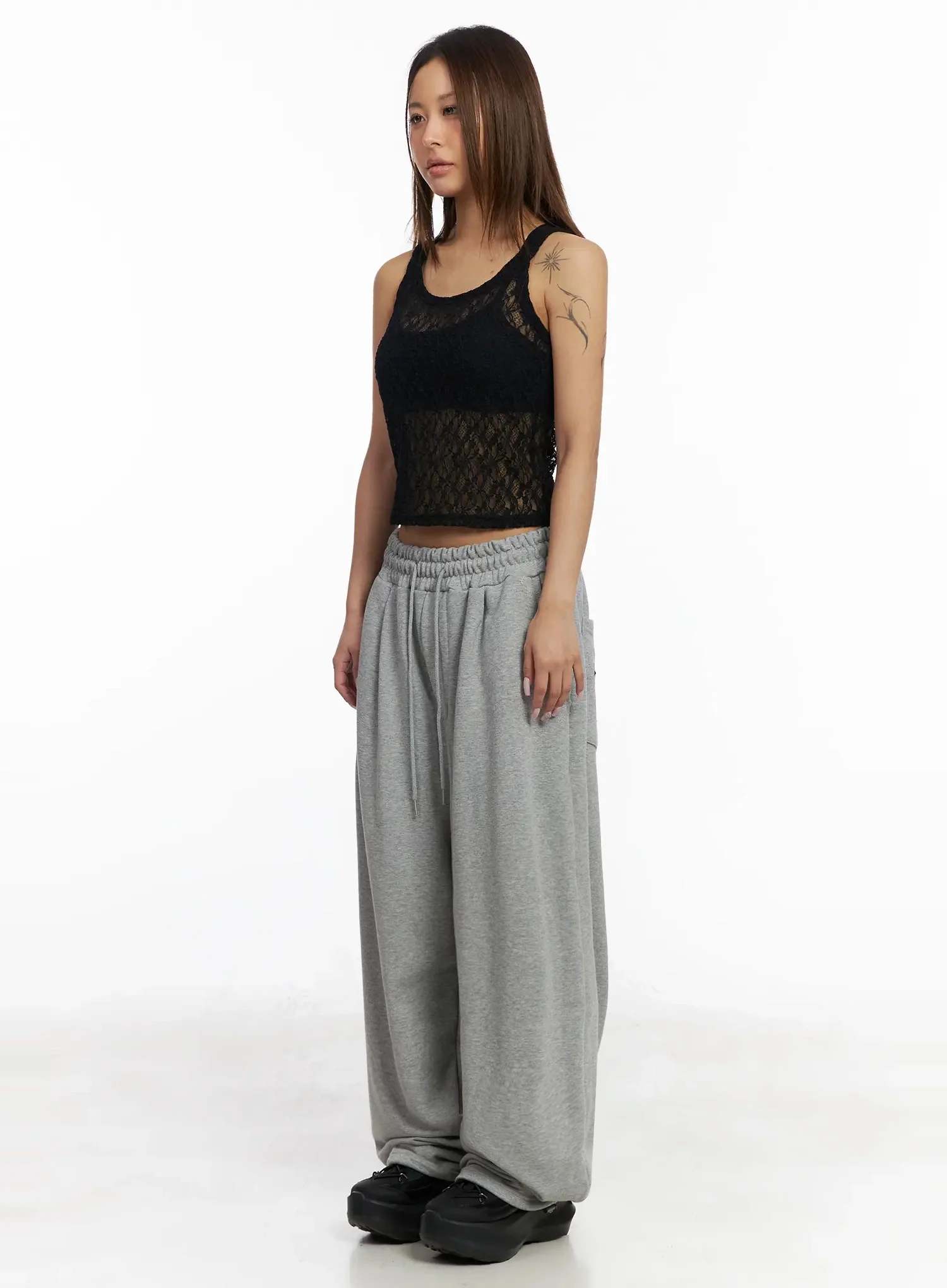 Sheer Lace Crop Tank IY501 - Image 12