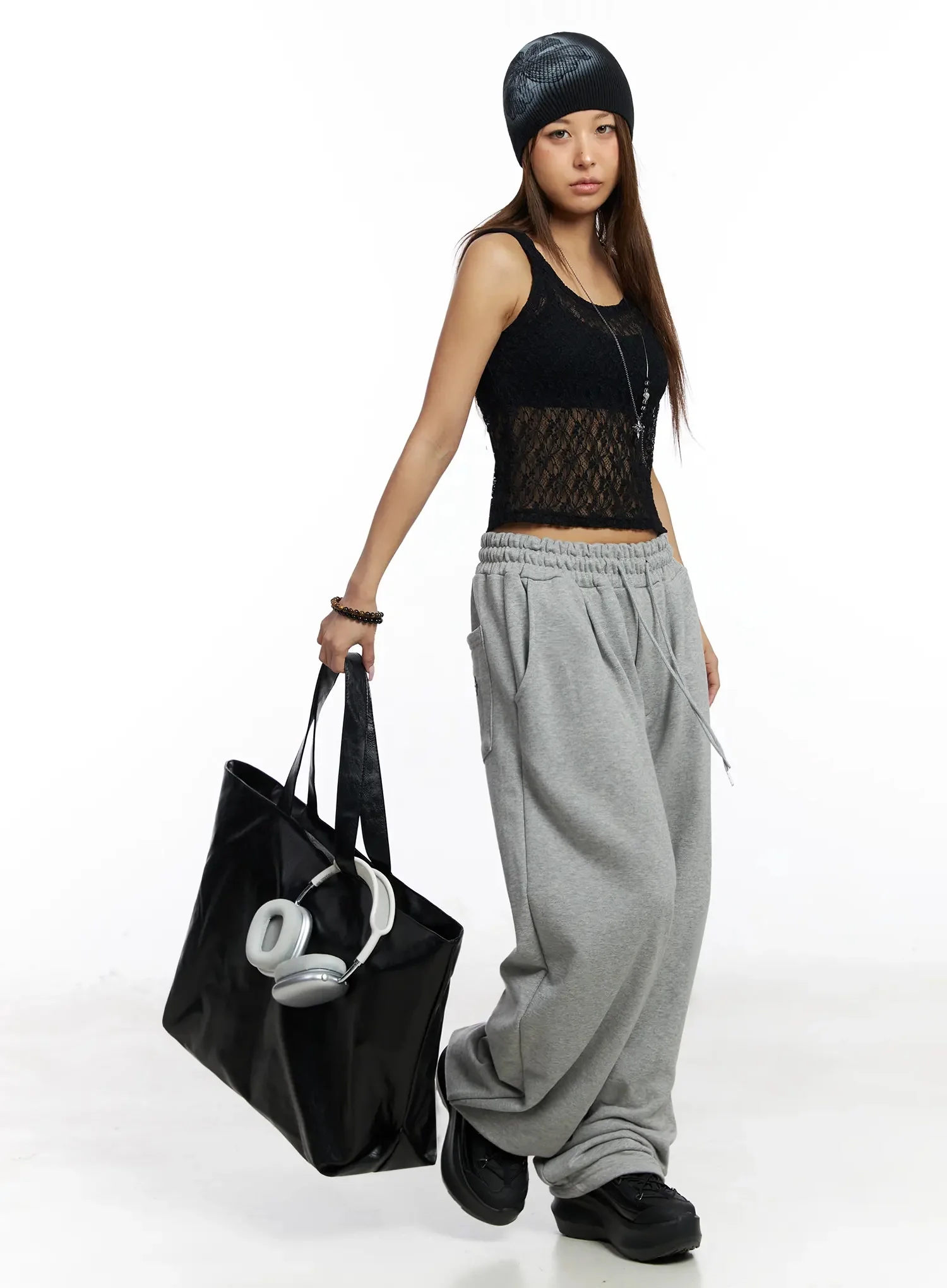 Sheer Lace Crop Tank IY501 - Image 14