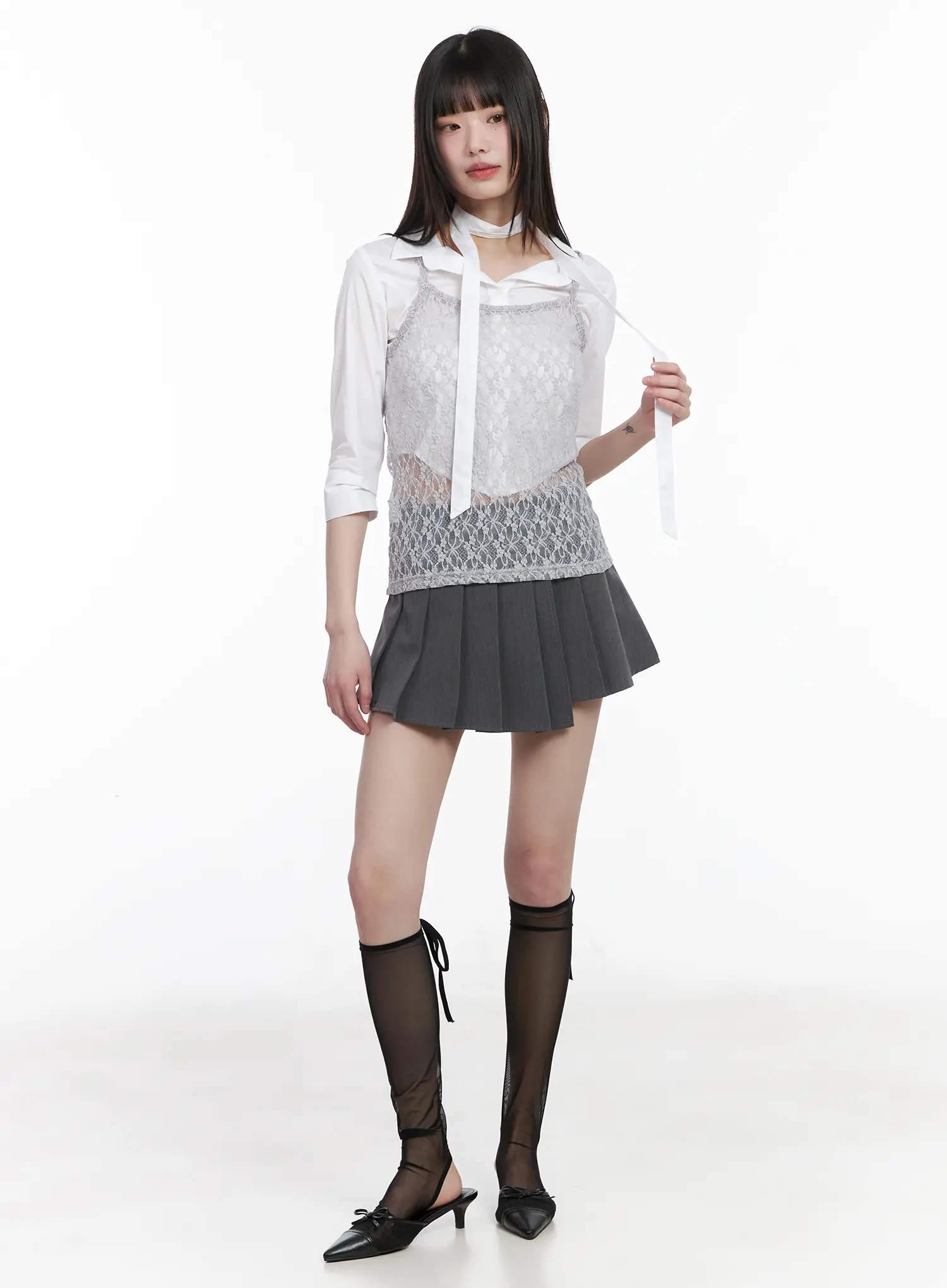 Sheer Lace Tank Top CM525 - Image 3