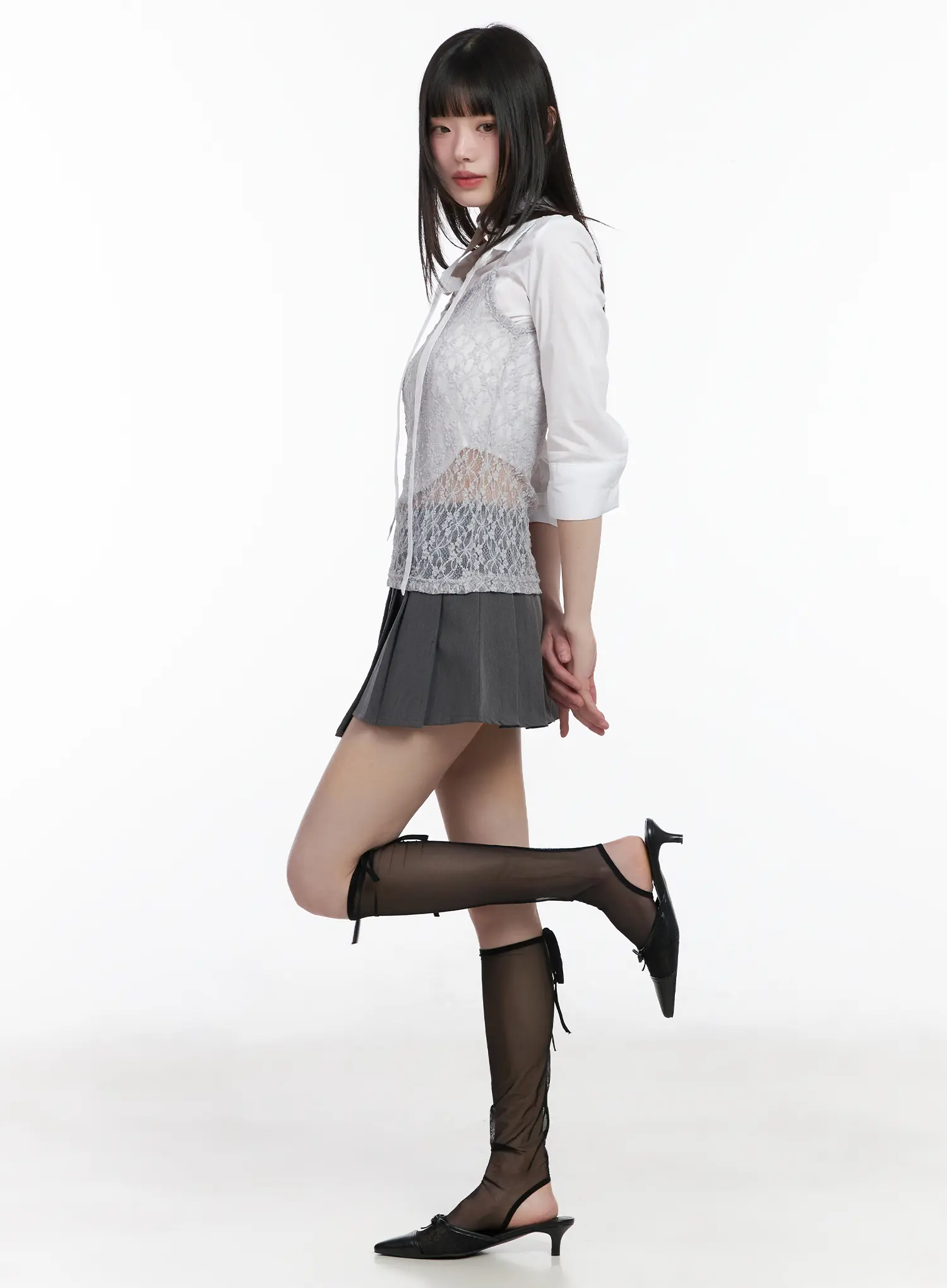 Sheer Lace Tank Top CM525 - Image 4