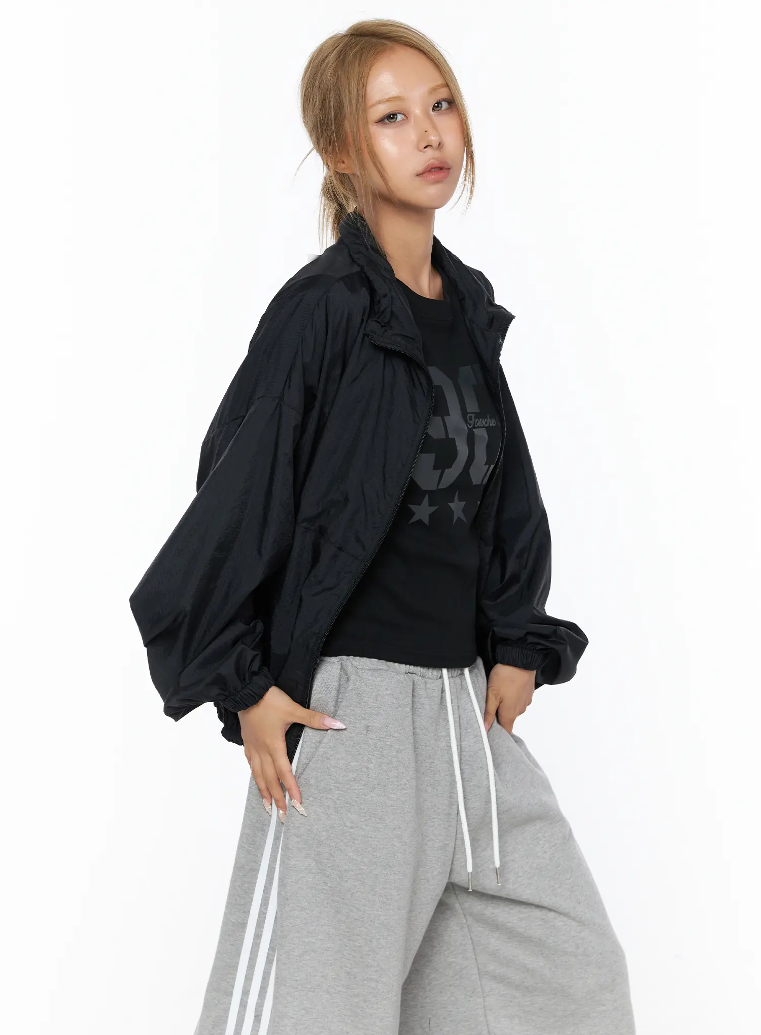 Sheer Nylon Windbreaker CU523 - Image 11