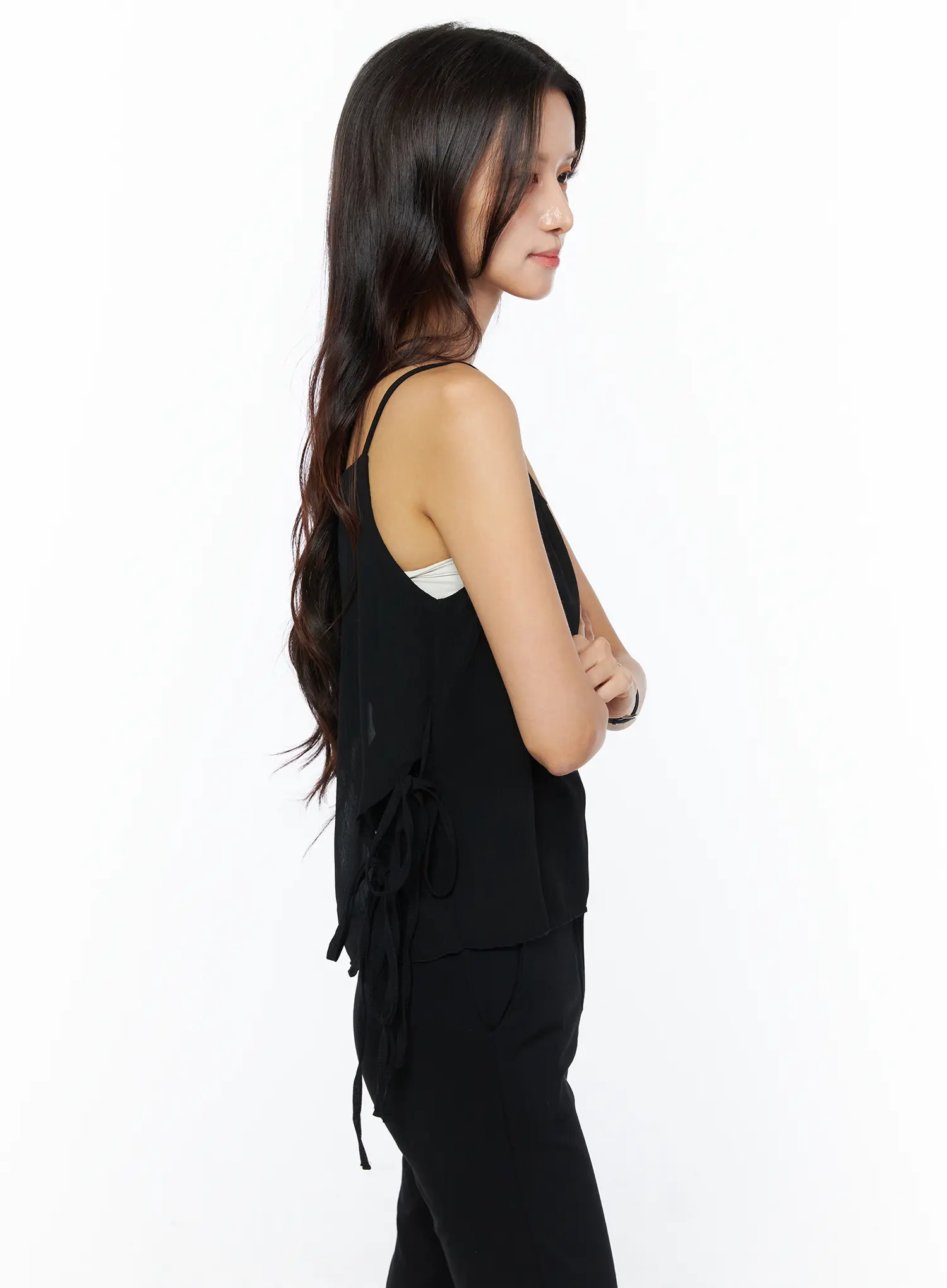 Sheer Ribbon Cami Top CU522 - Image 8
