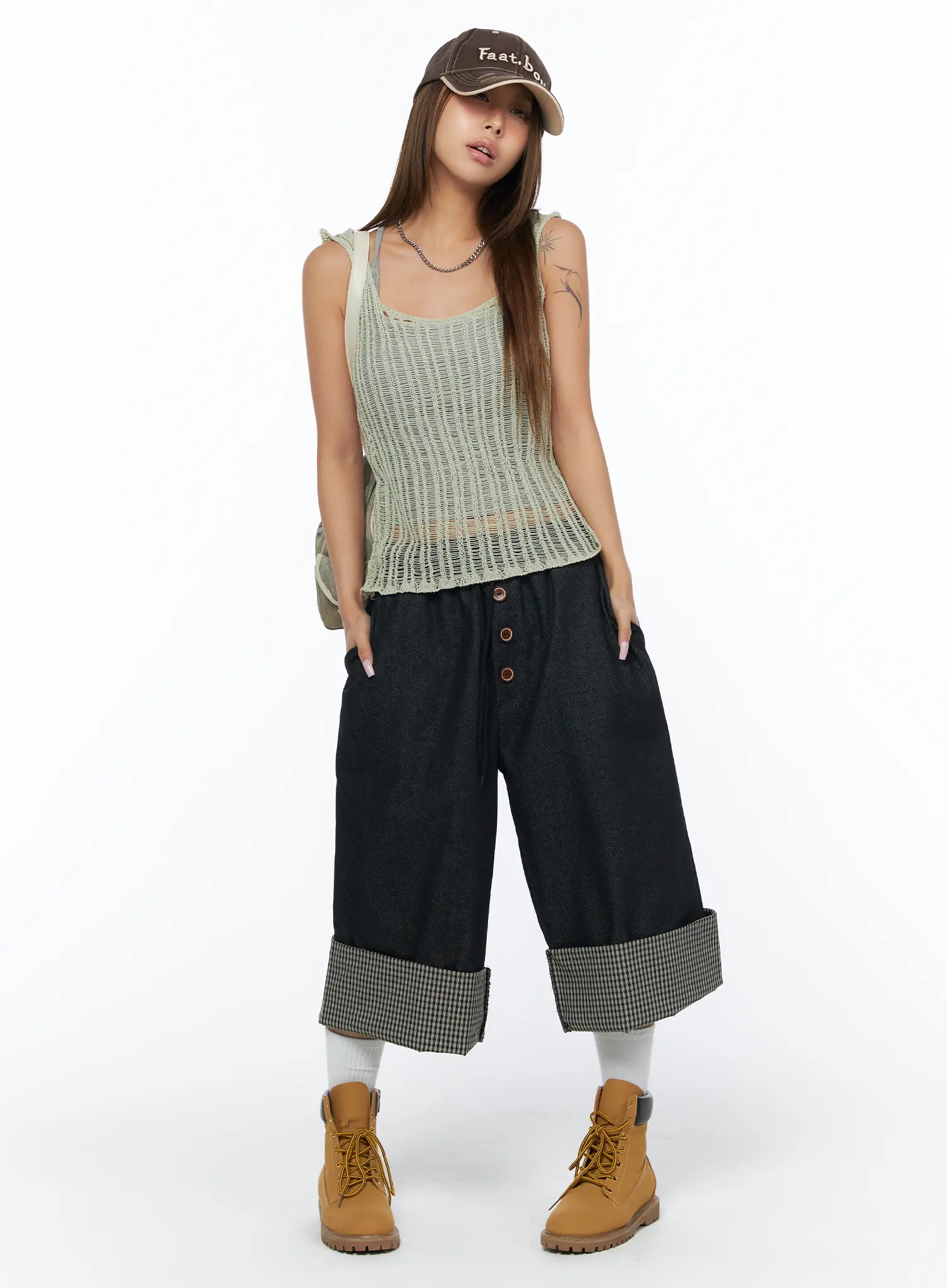 Sheer Summer Knit Sleeveless Top CA517 - Image 8