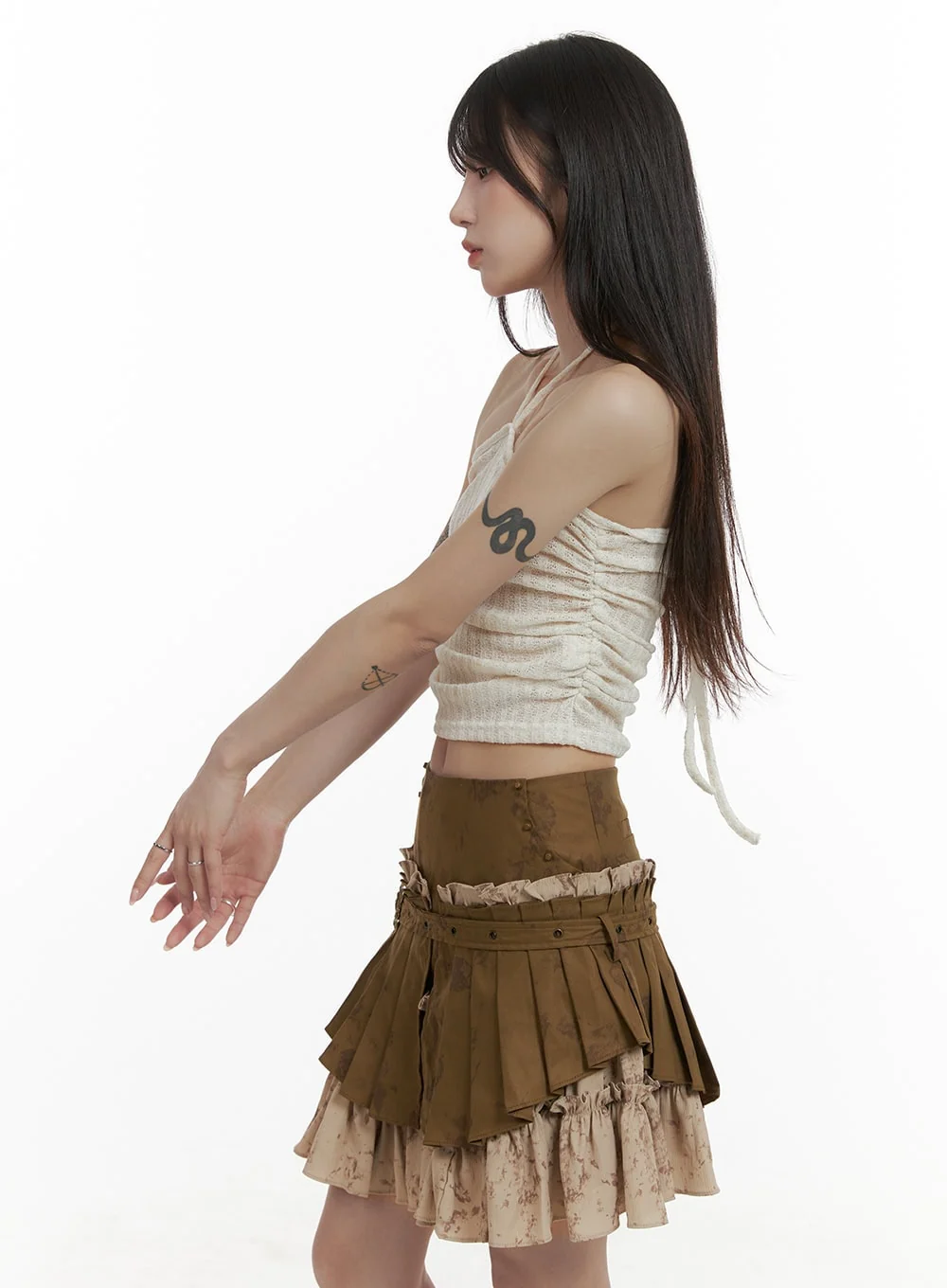 Shirred Halter and Bolero Cardigan Set CA426 - Image 7