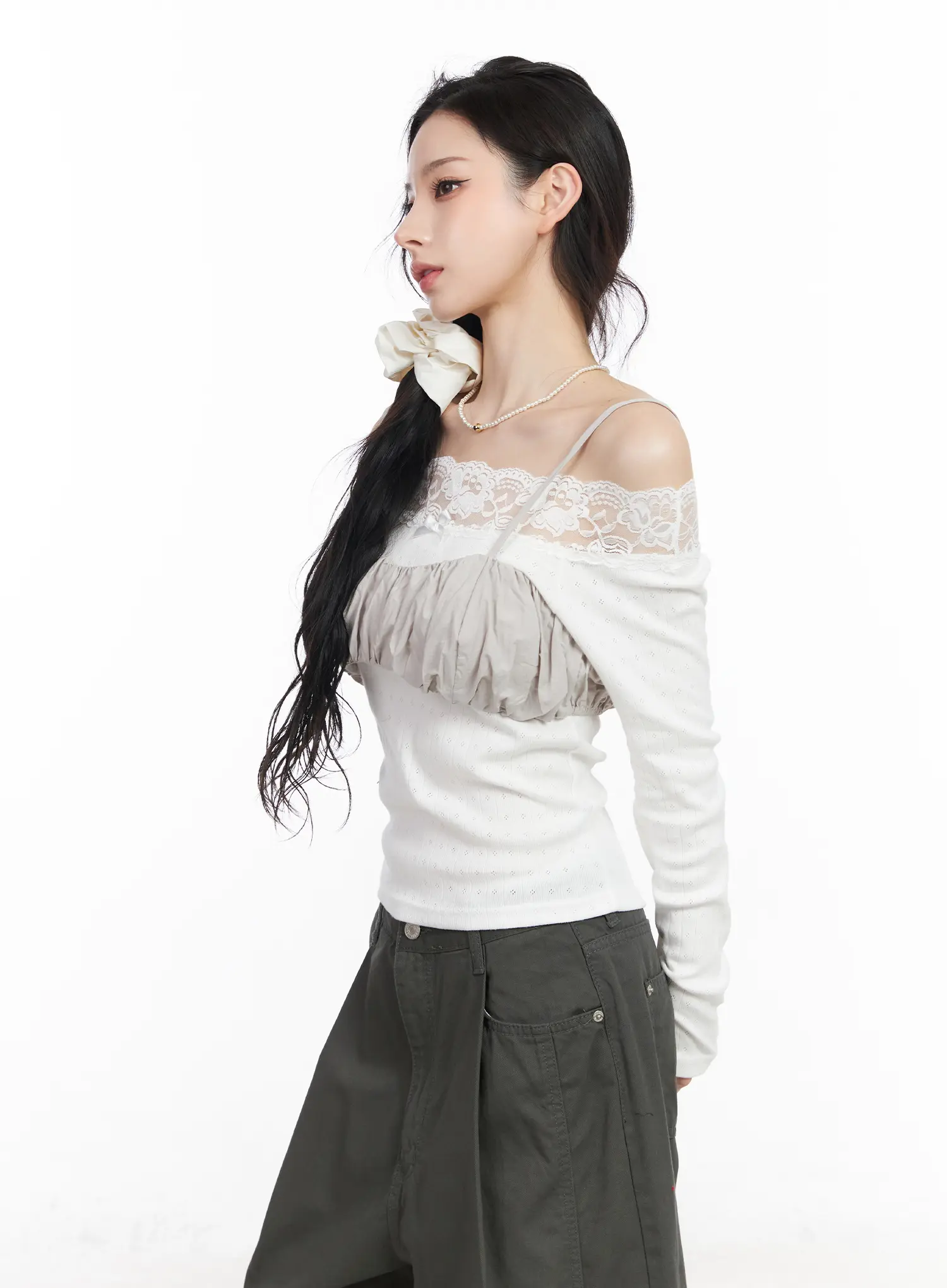 Shirred Micro Bustier Top CM518 - Image 6