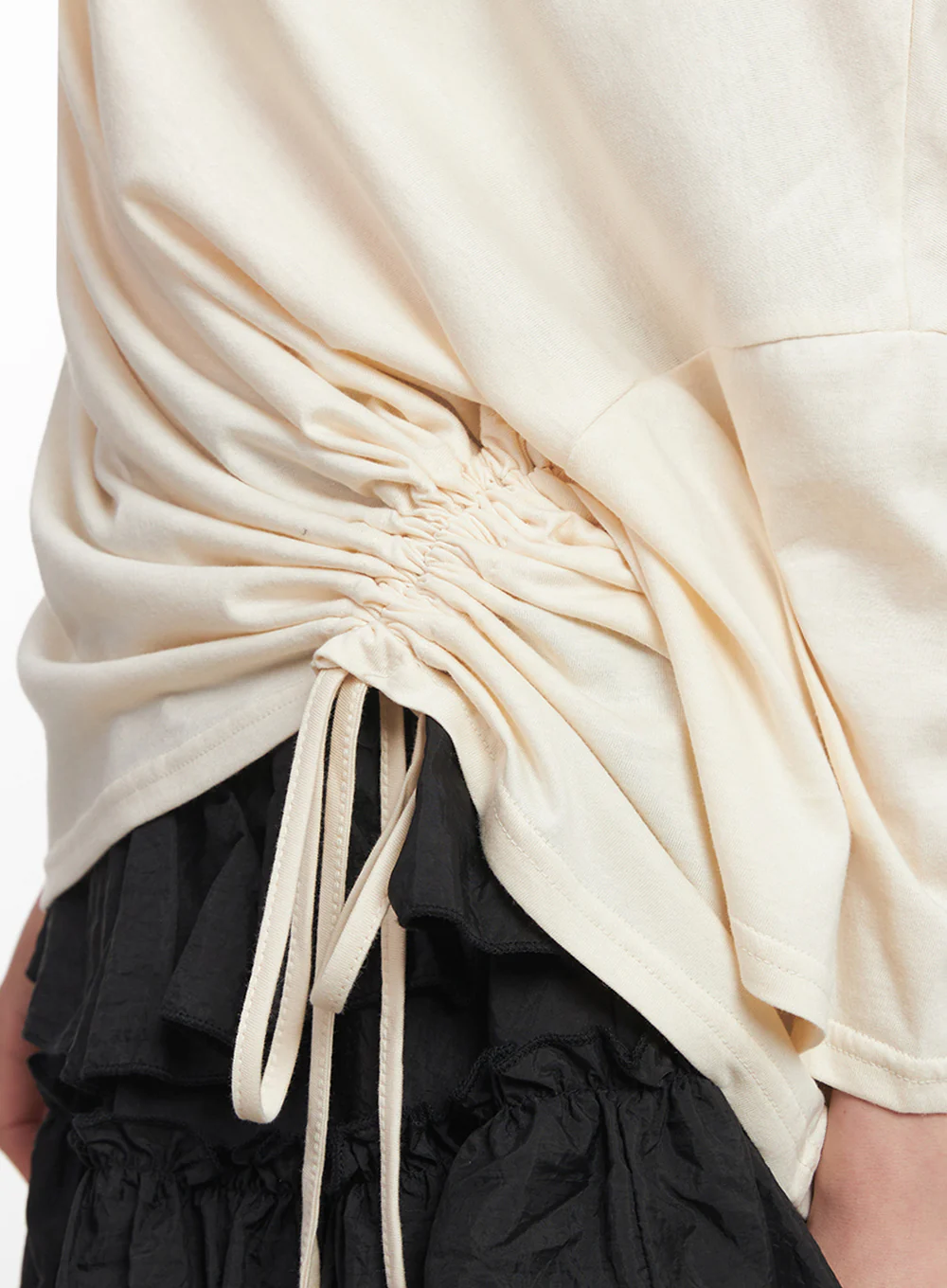 Shirred One-Shoulder Top IY516 - Image 4