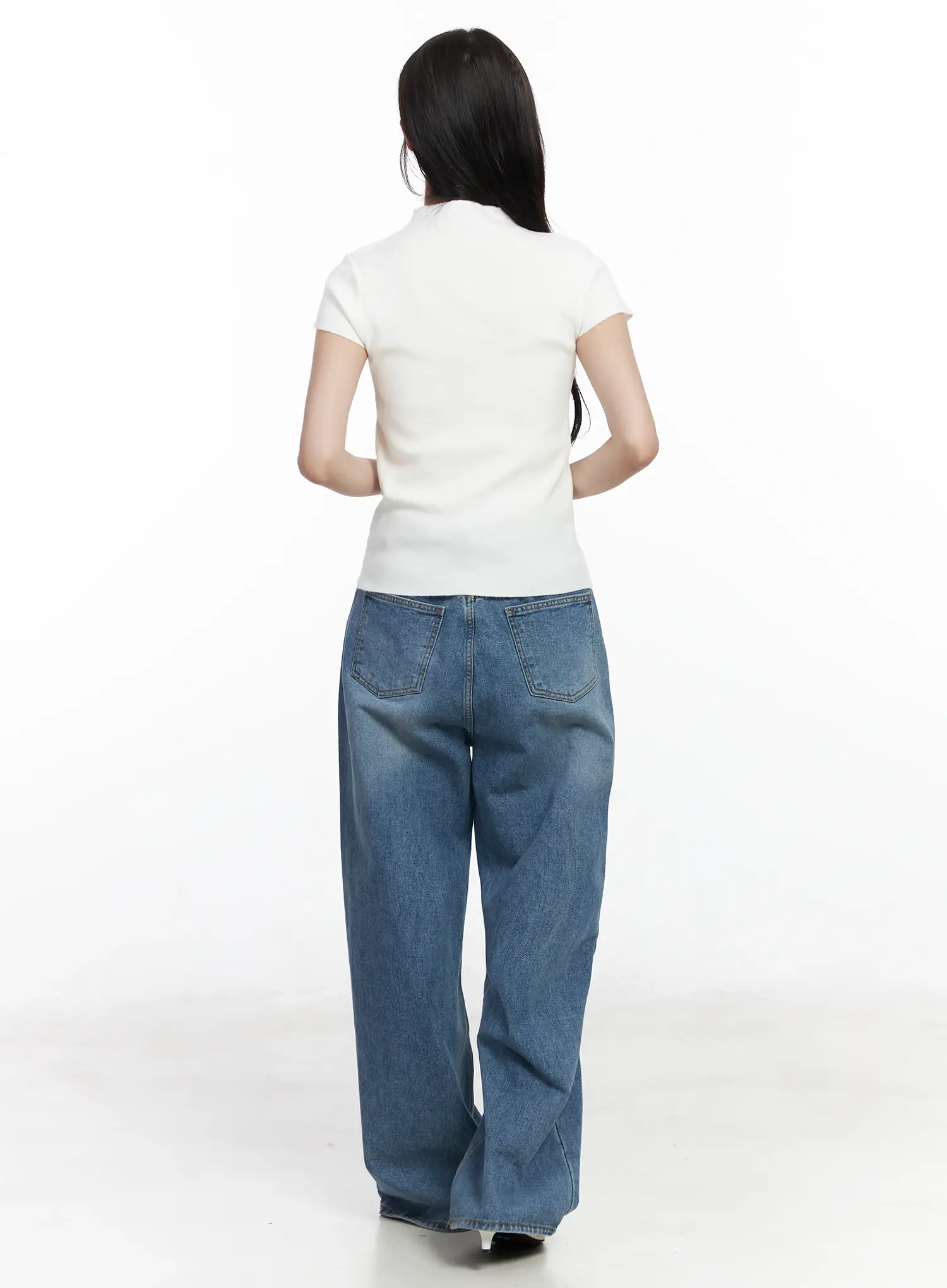 Short Sleeve Knit Top IJ529 - Image 8