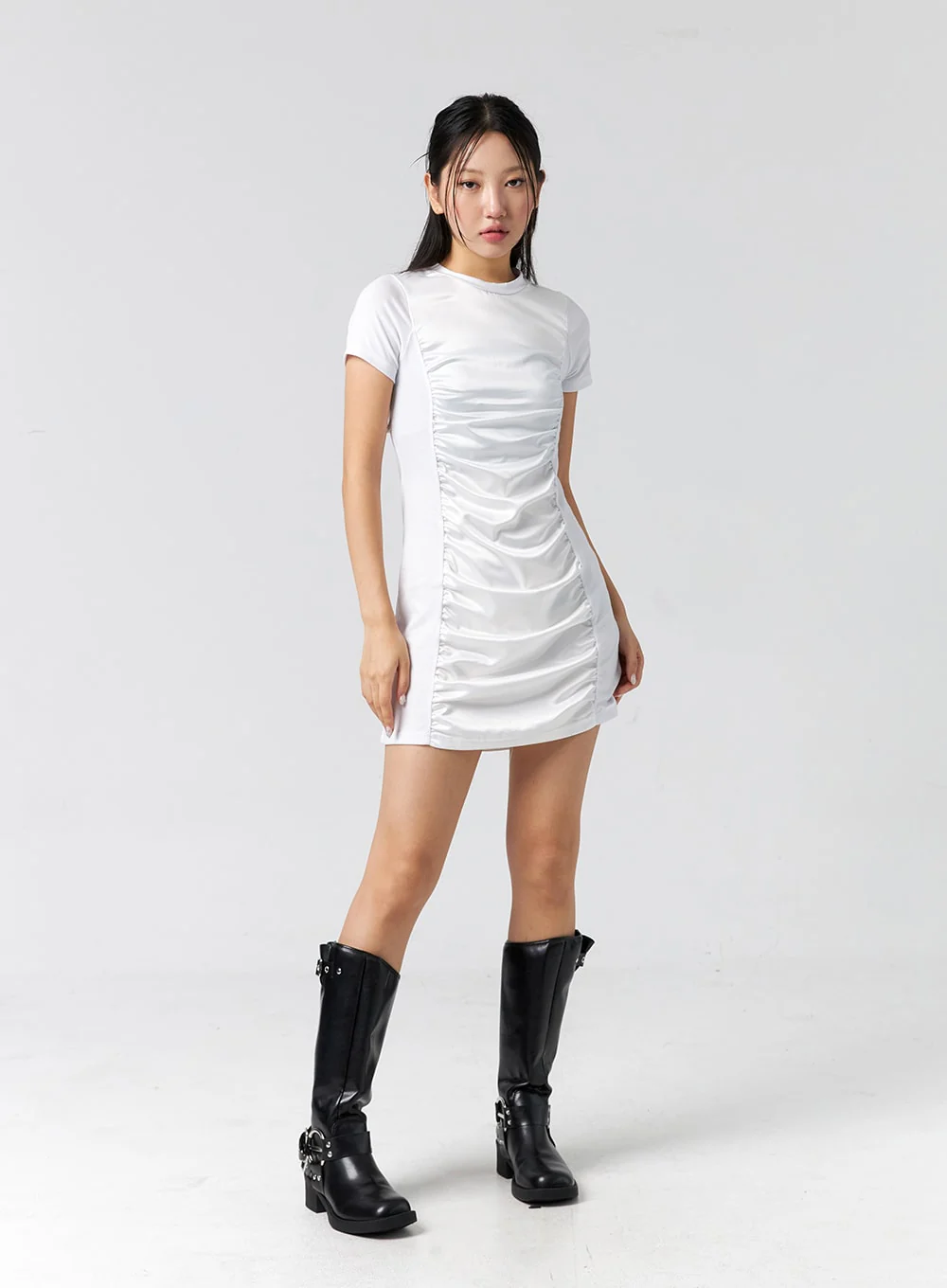 Short Sleeve Mini Dress CG304 - Image 4