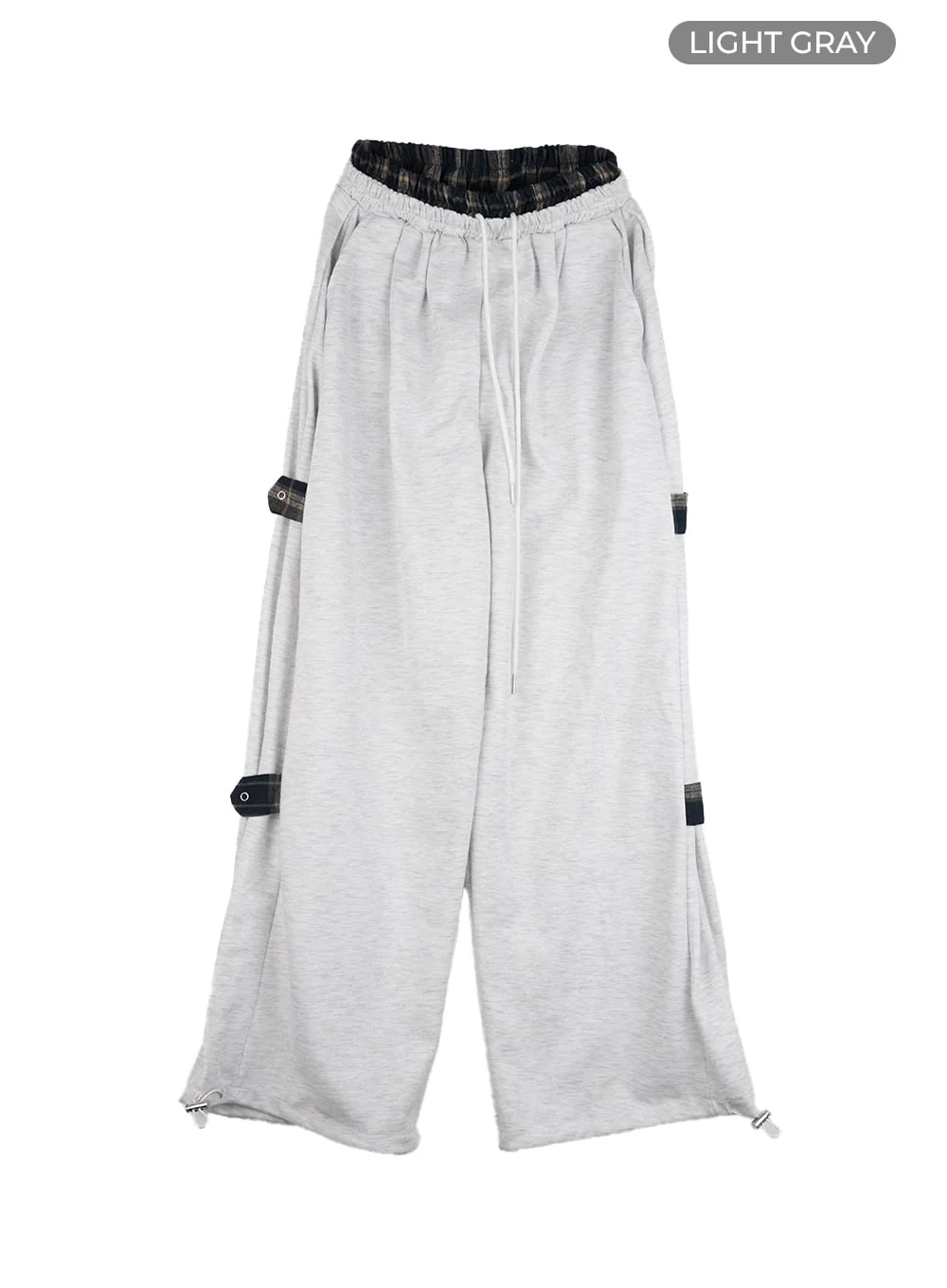 Side Buckle Oversized Sweatpants CG423 - Image 9