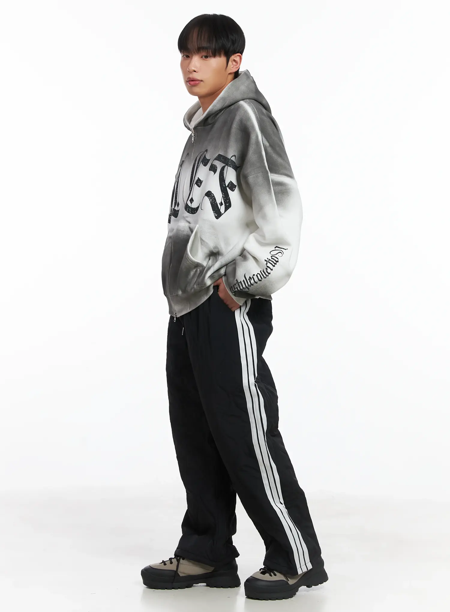 Side Lined Adjustable Track Pants ID515 - Image 9