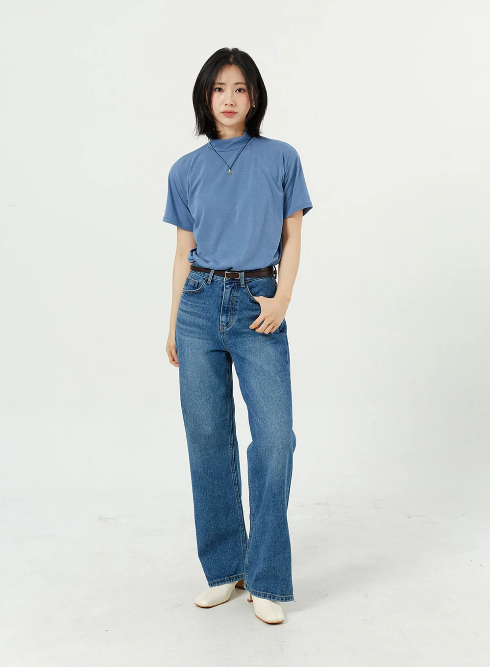 Side Slit Jeans OM308 - Image 6