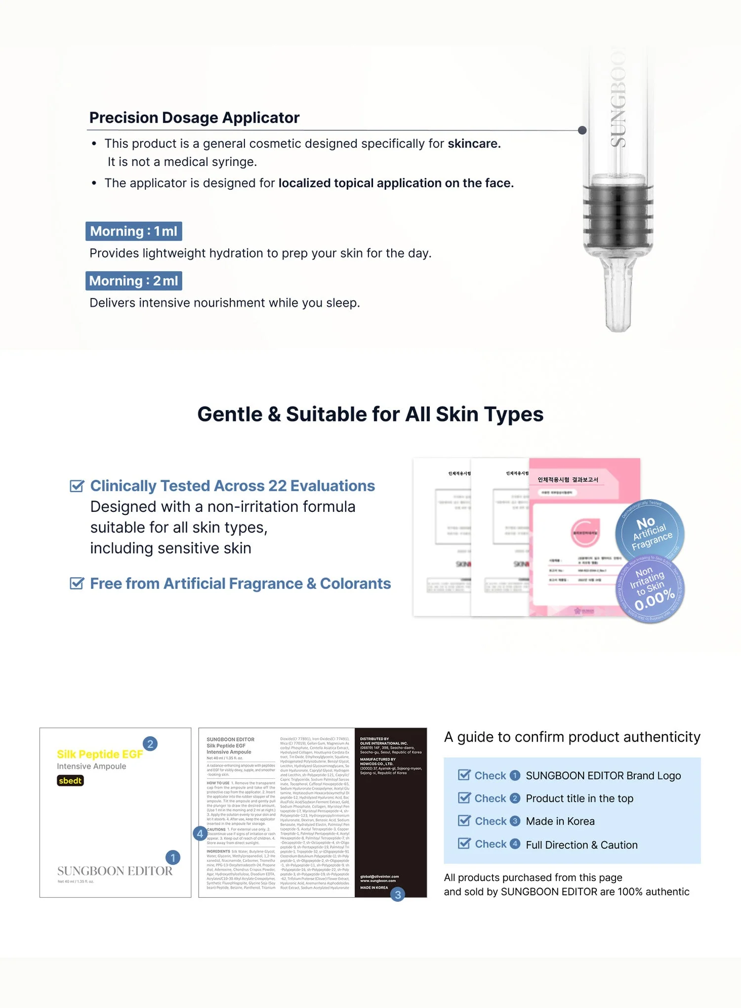 Silk Peptide EGF Intensive Ampoule (40ml) - Image 5