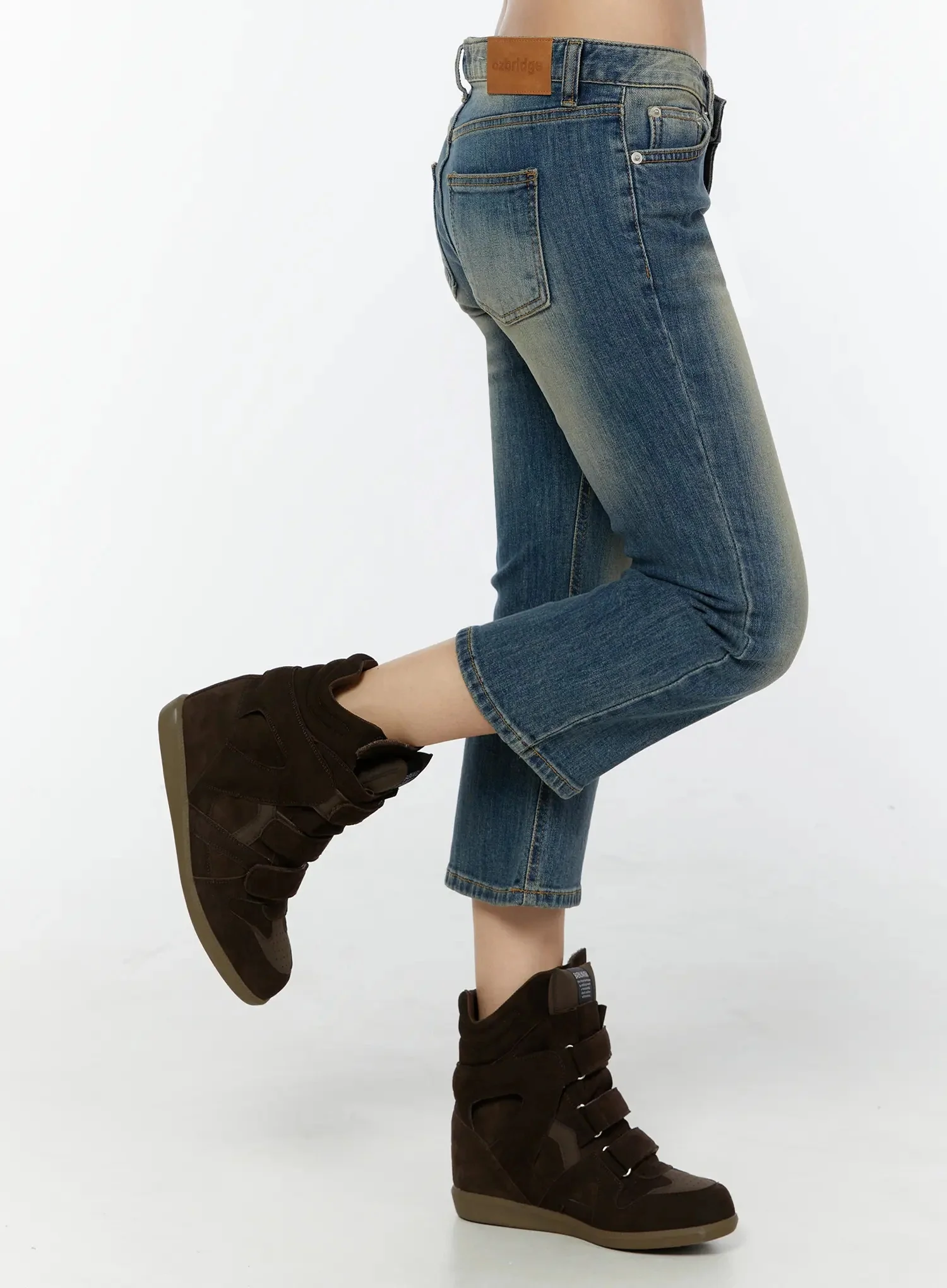 Simi Vintage Washed Capri Jeans IU524 - Image 11