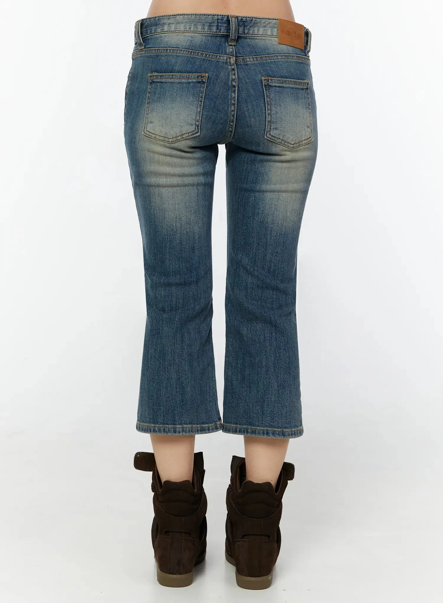 Simi Vintage Washed Capri Jeans IU524 - Image 12