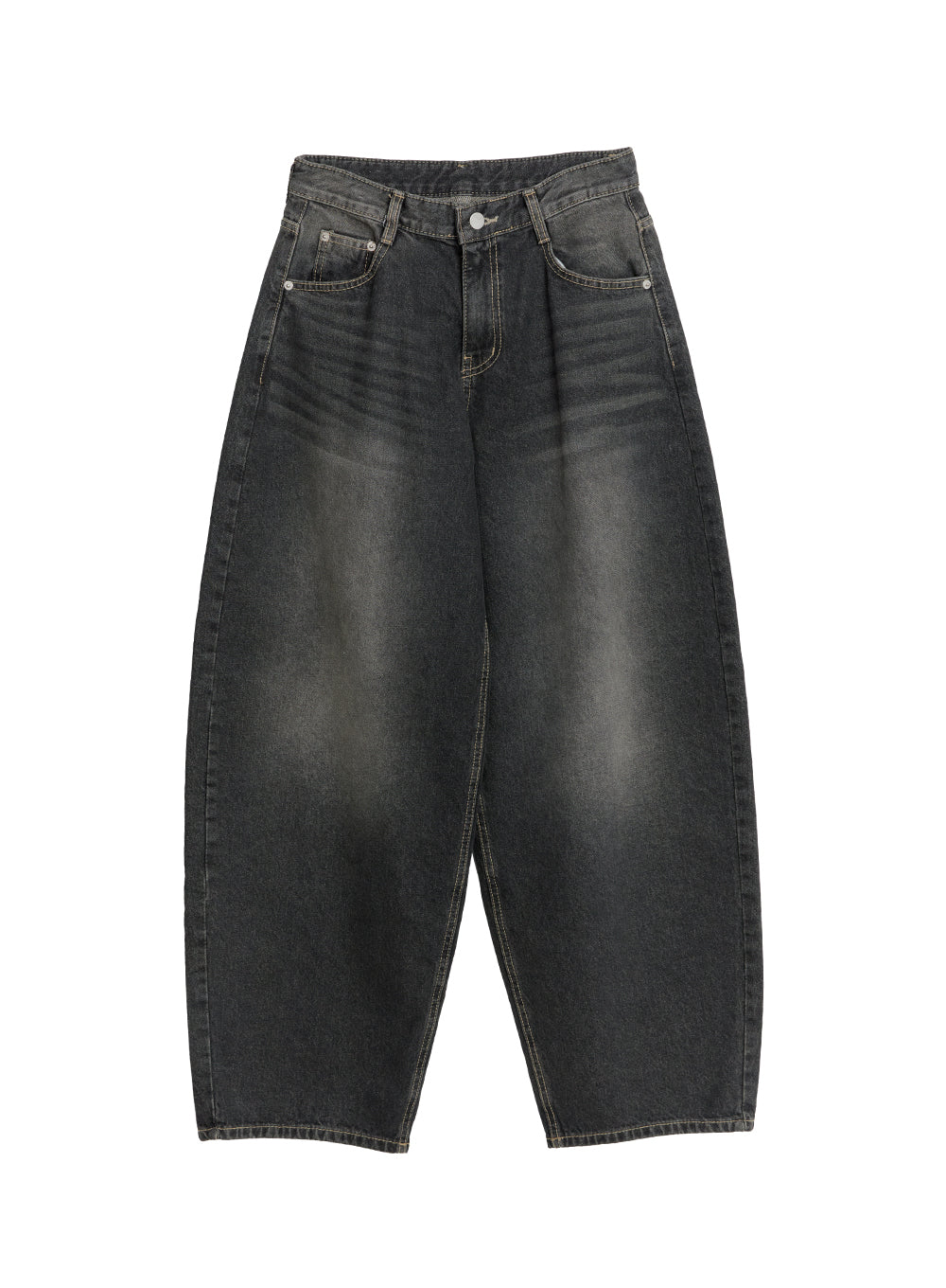 Skyla Washed Wide-Leg Baggy Jeans IF511 - Image 11
