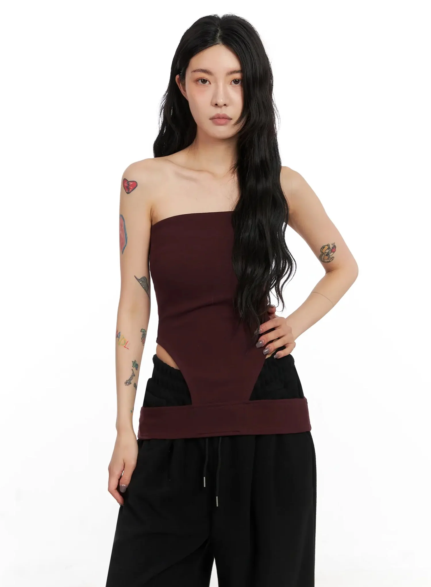Sleek Cutout Tube Top IN528 - Image 4