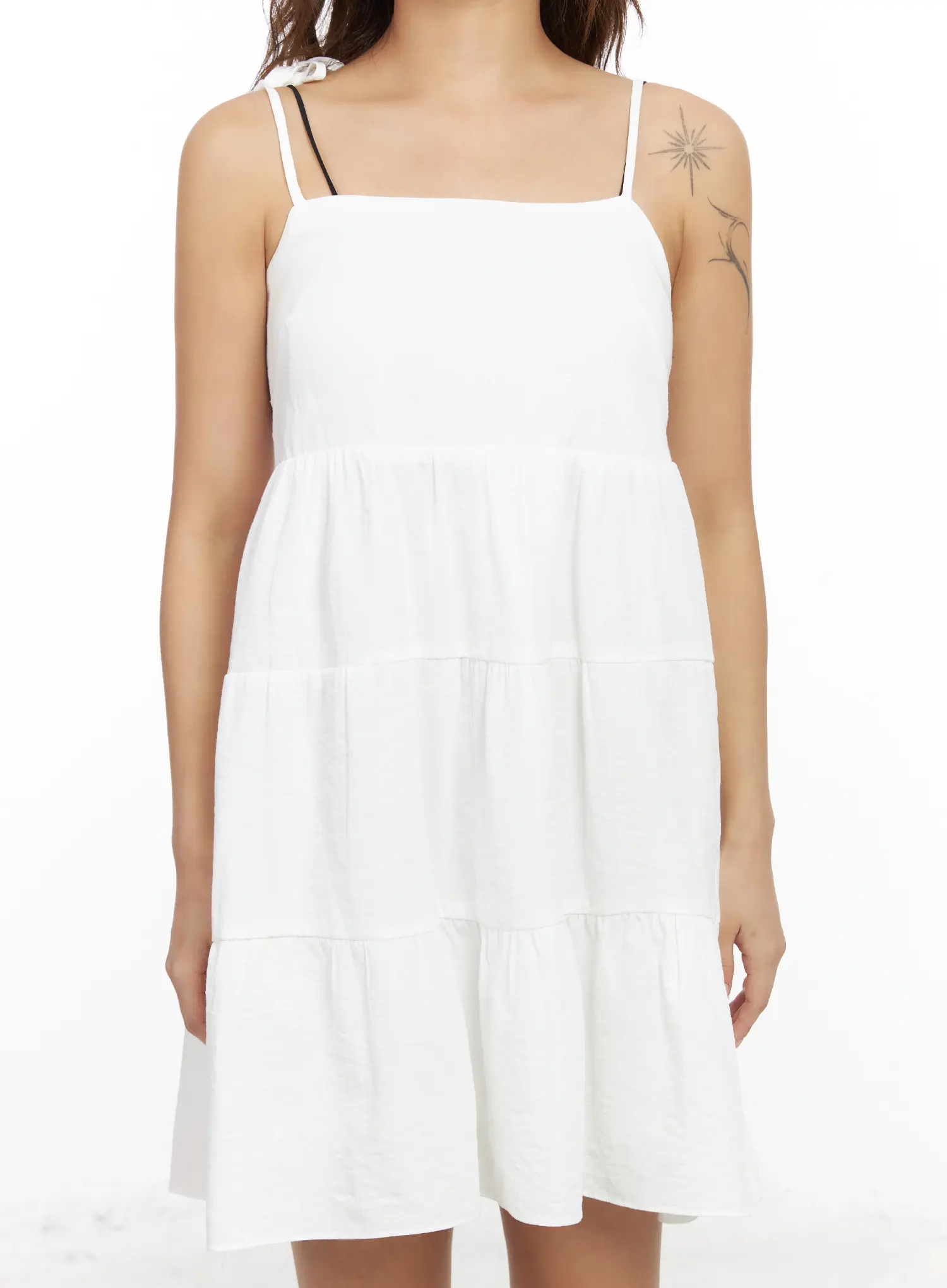Sleeveless Ruffle Babydoll Dress CF513 - Image 4