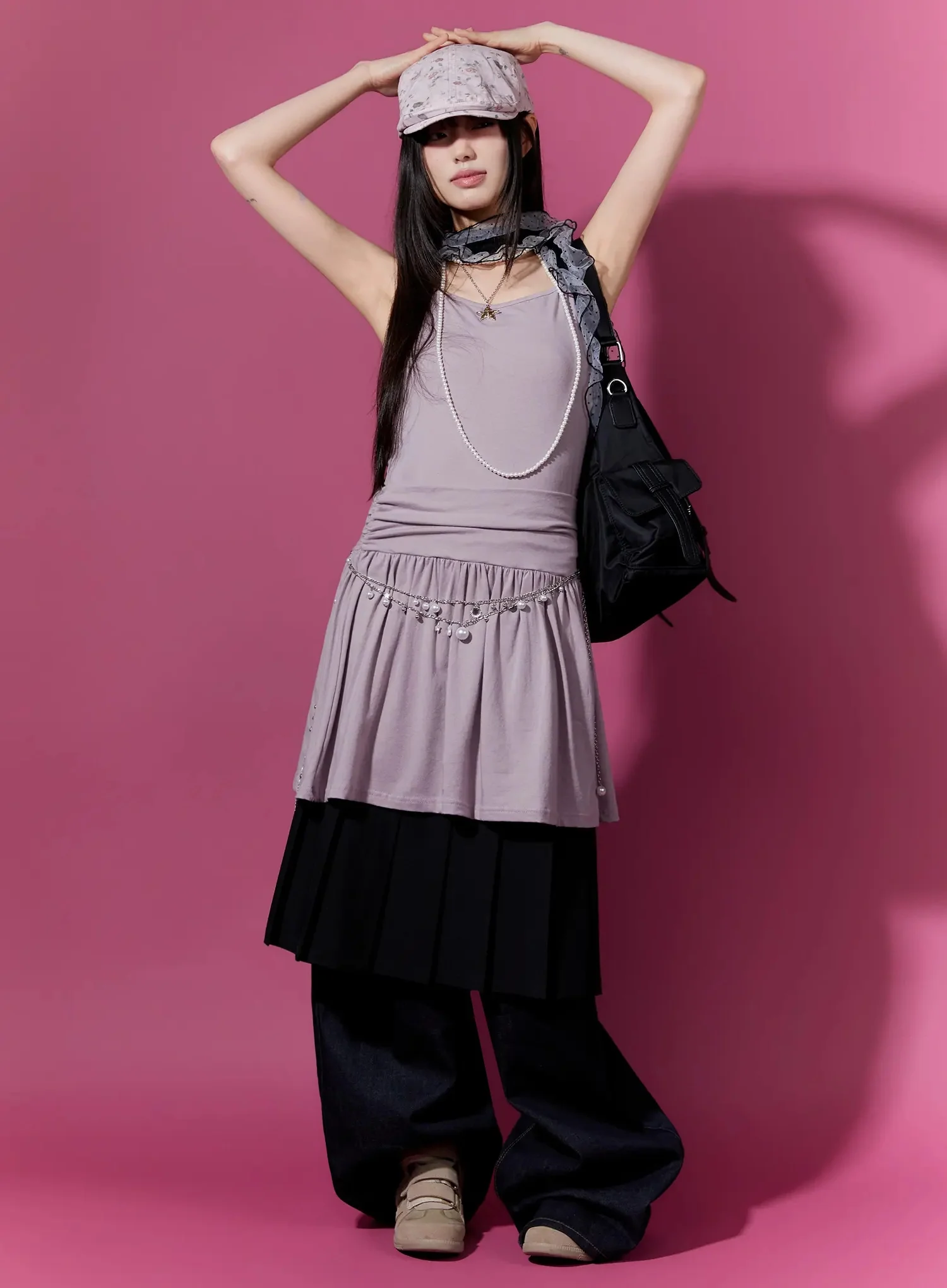 Sleeveless Shirred Mini Dress CU515 - Image 12