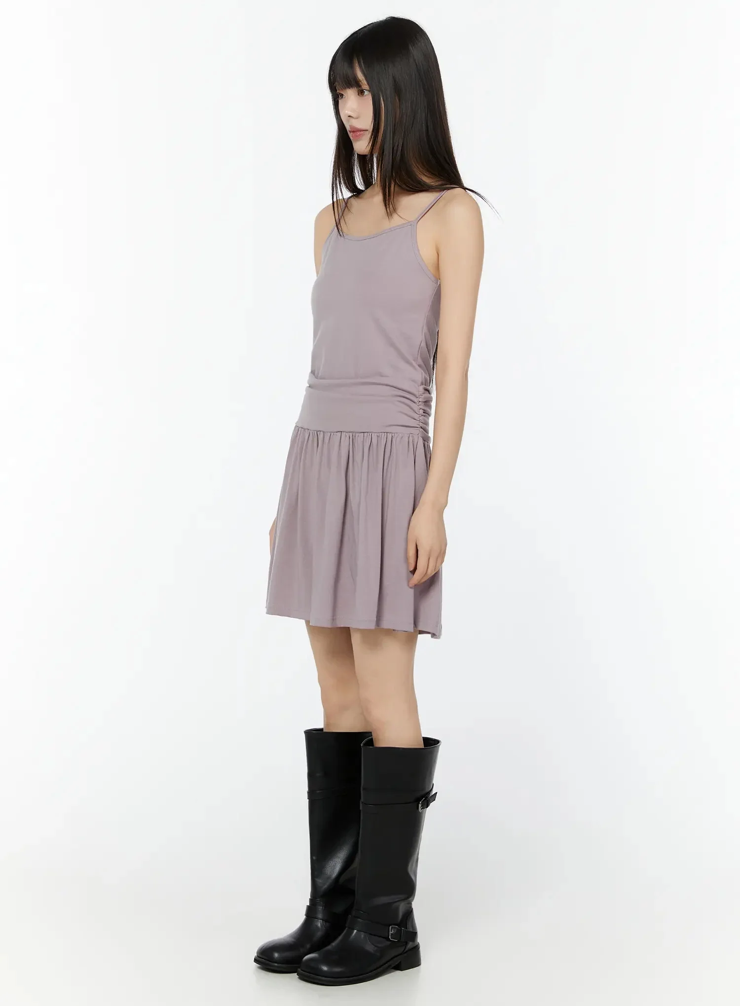 Sleeveless Shirred Mini Dress CU515 - Image 5
