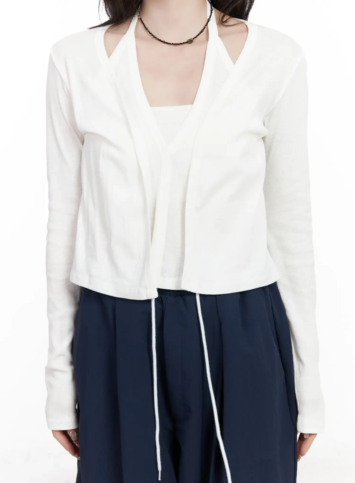 Sleeveless Top and Cardigan Set CF523 - Image 7
