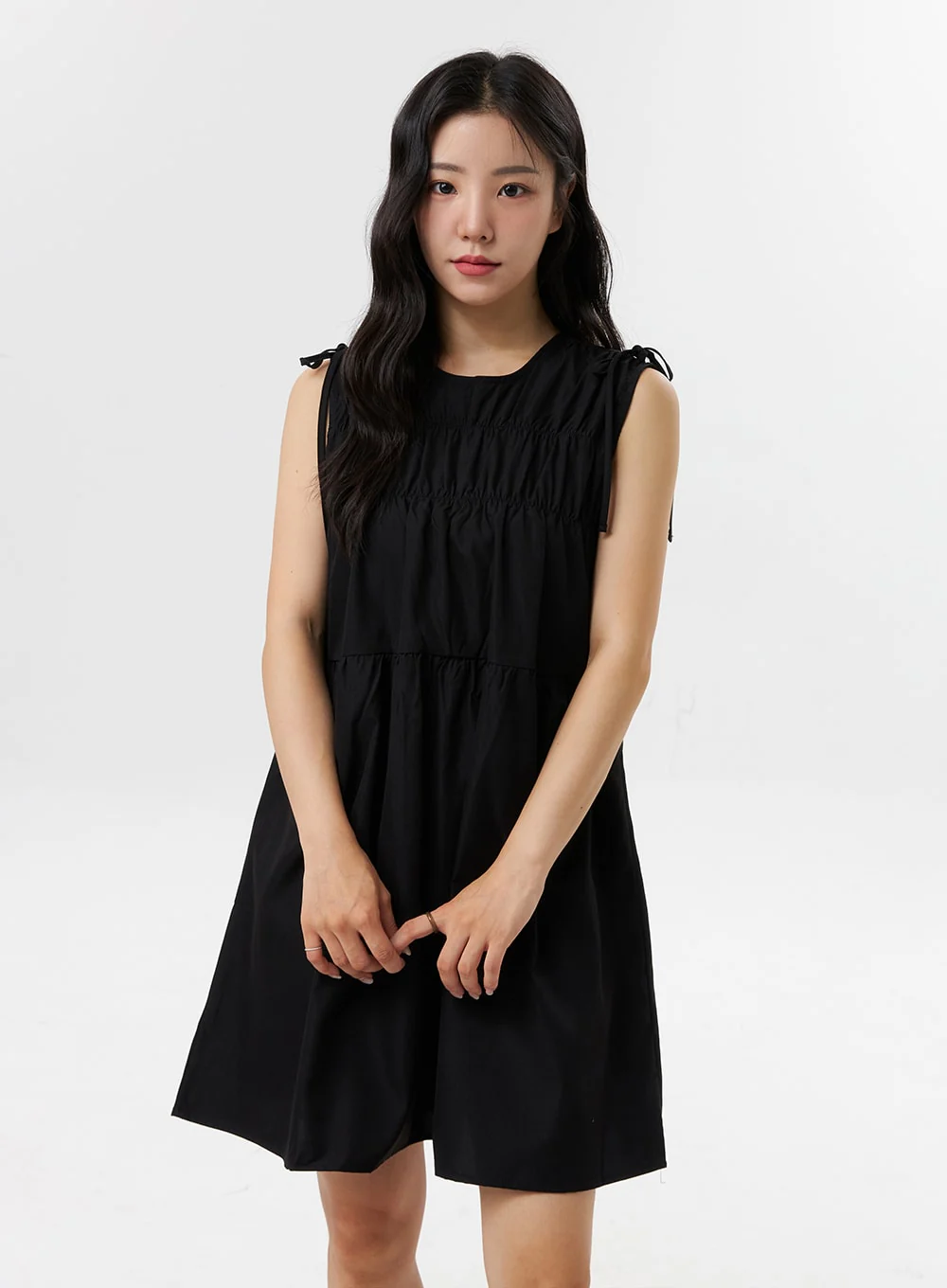 Sleeveless Wide Mini Dress OL318 - Image 2